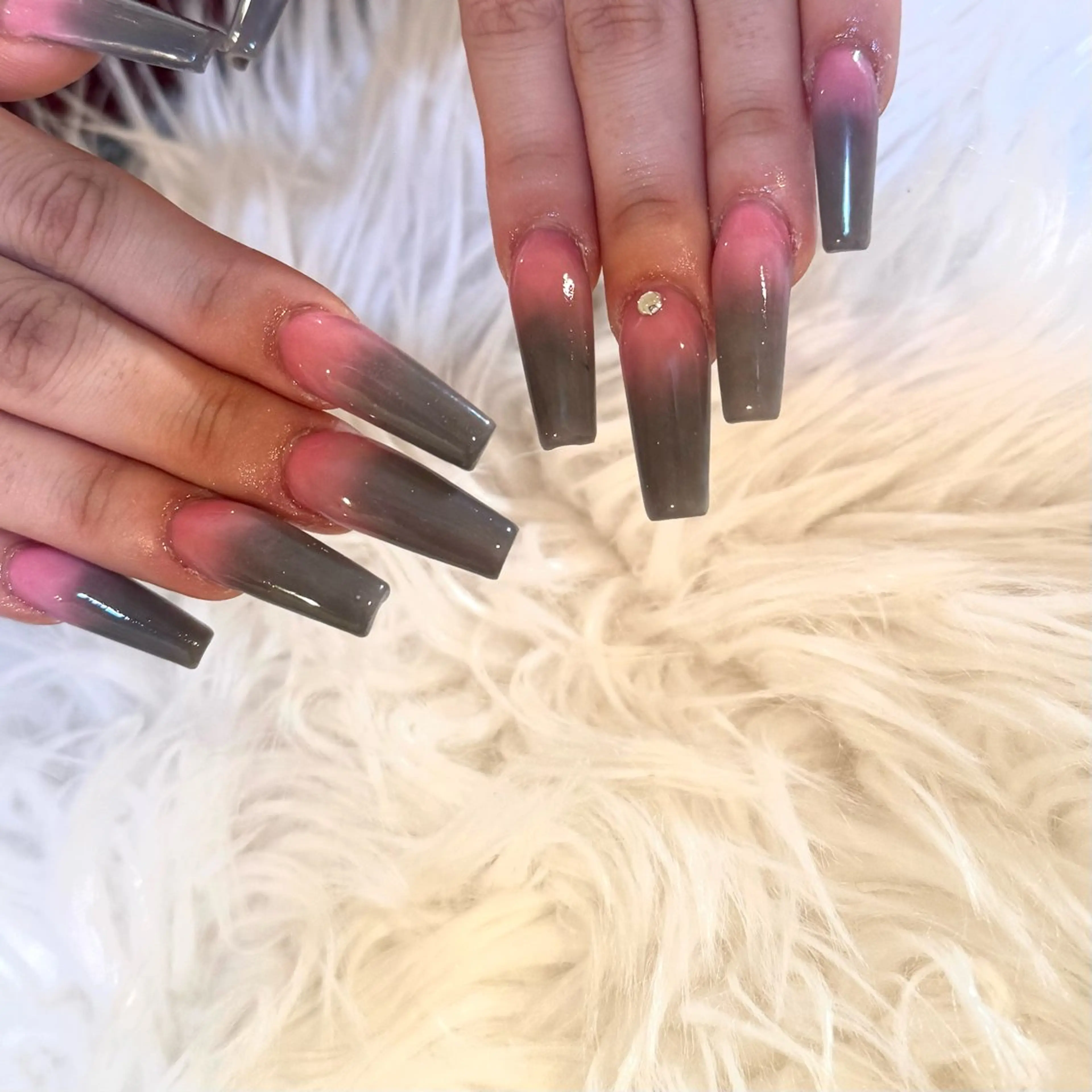 ロング LaLa Peach 崎原のネイルデザイン