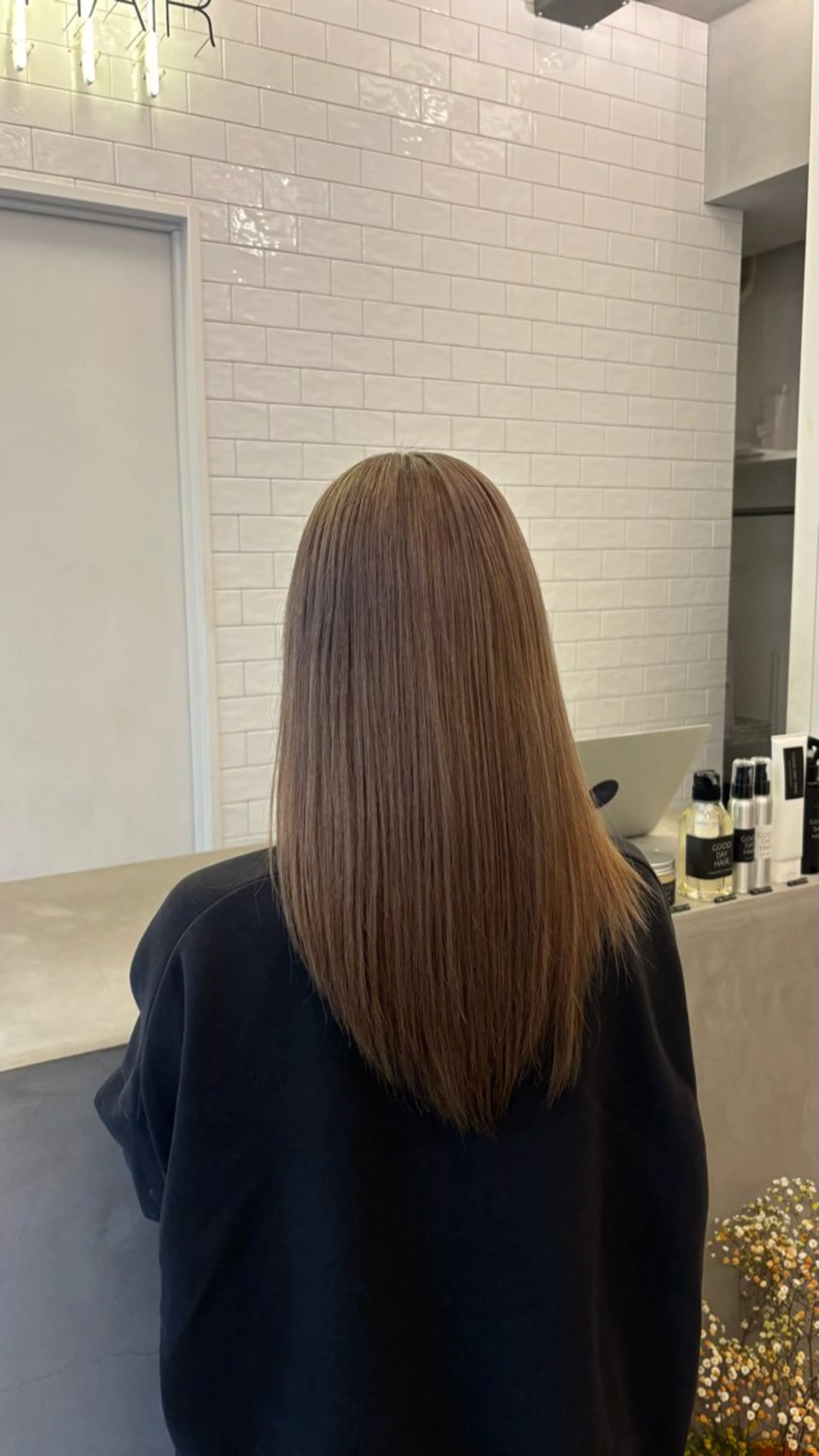 ミディアム カラー ヘアカラー 髙橋 実夢のヘアスタイル