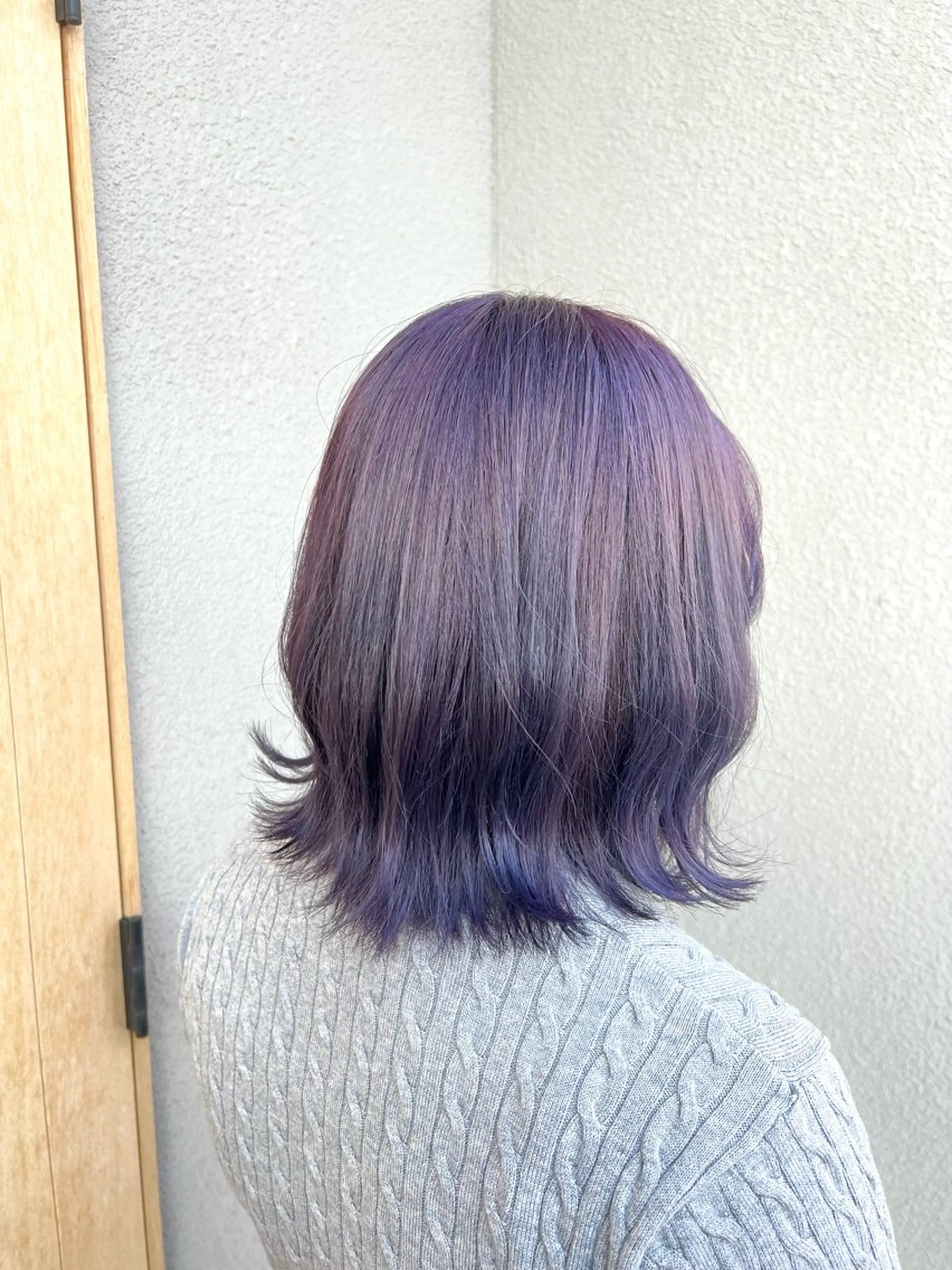 ショート カラー ダブルカラー ラベンダーカラー ヘアカラー 今田 飛奈のヘアスタイル