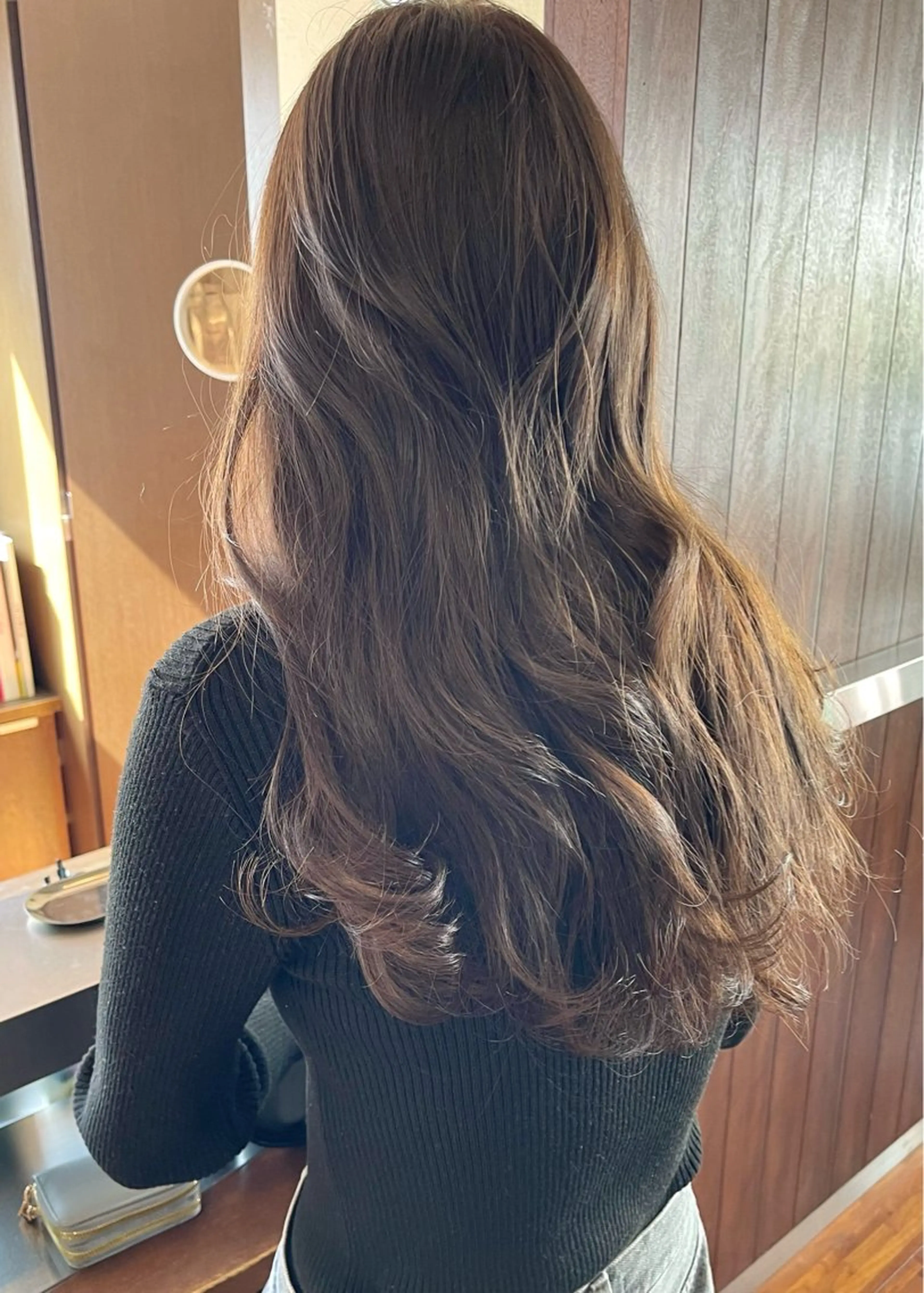 ロング カラー ブリーチ ブリーチなしカラー ヘアカラー トリートメント 田室 和幸のヘアスタイル