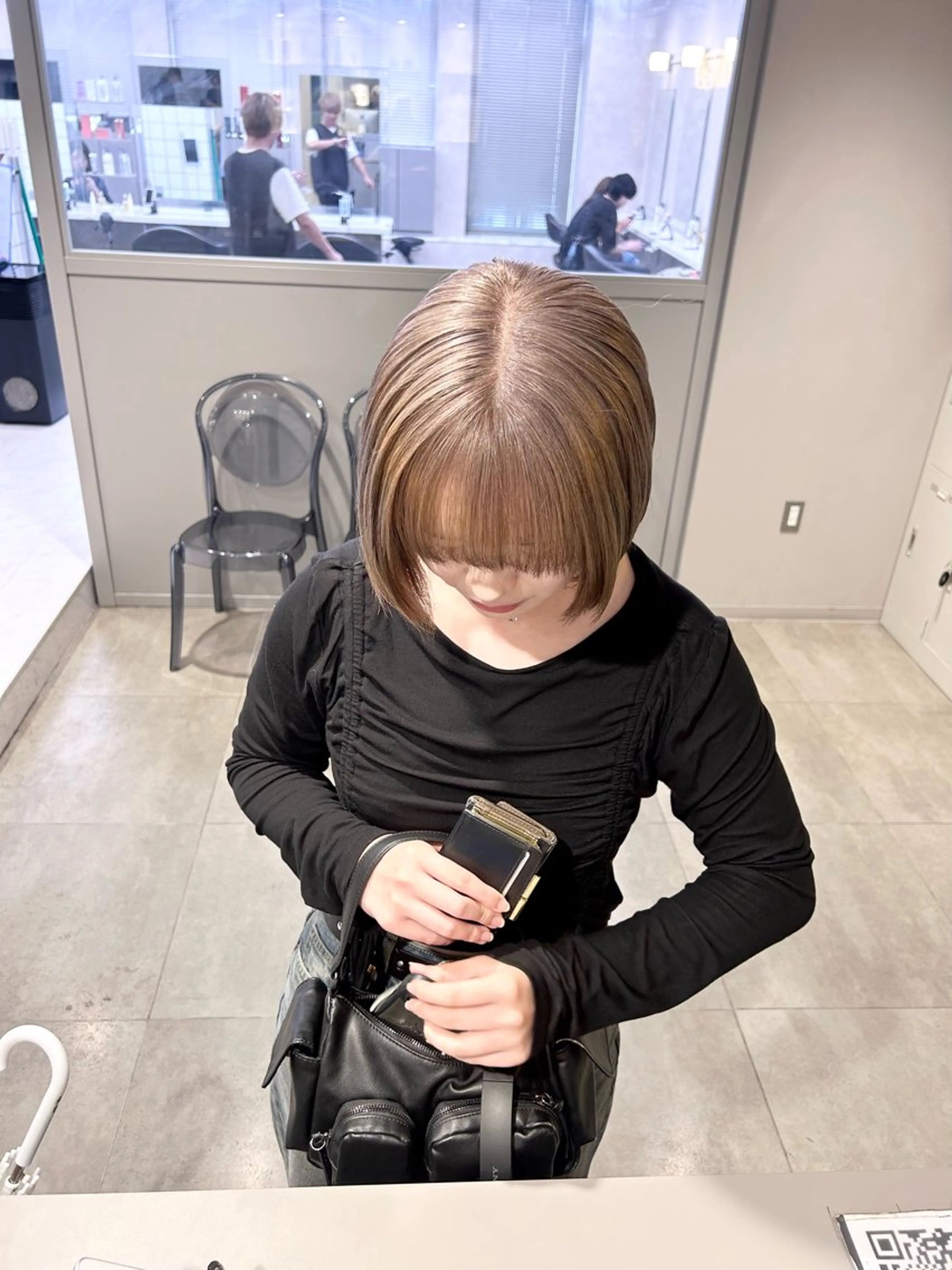 カラー ヘアカラー トリートメント 透明感ベージュ🤎 ナチュラルレイヤーのヘアスタイル