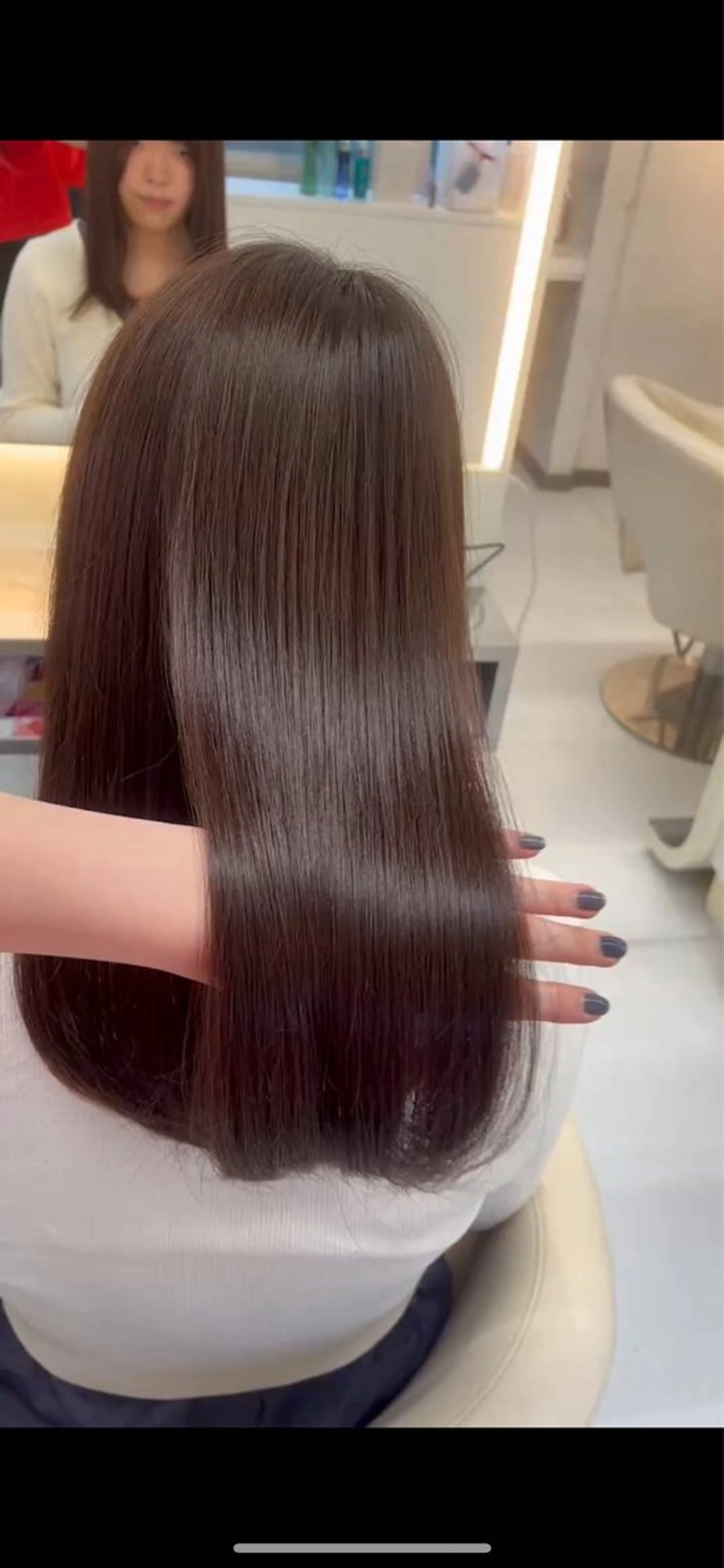 セミロング ヘアカラー asterisk ななかのヘアスタイル