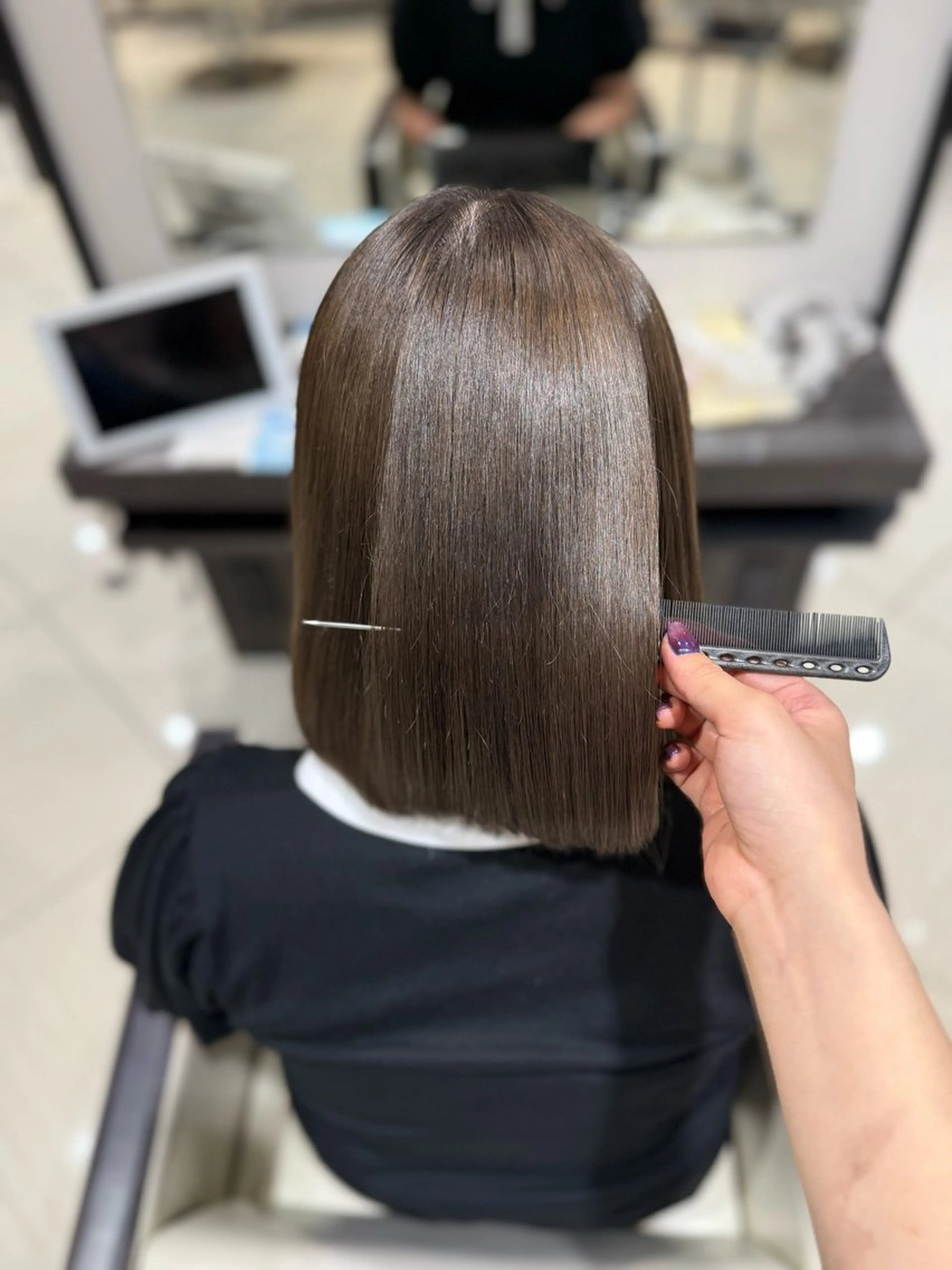 カラー ベージュカラー ブリーチ 透明感カラー Harris 表参道・外苑前・青山 表参道本店所属・艶カラー/ハイトーン /アレンジ/meiのヘアスタイル