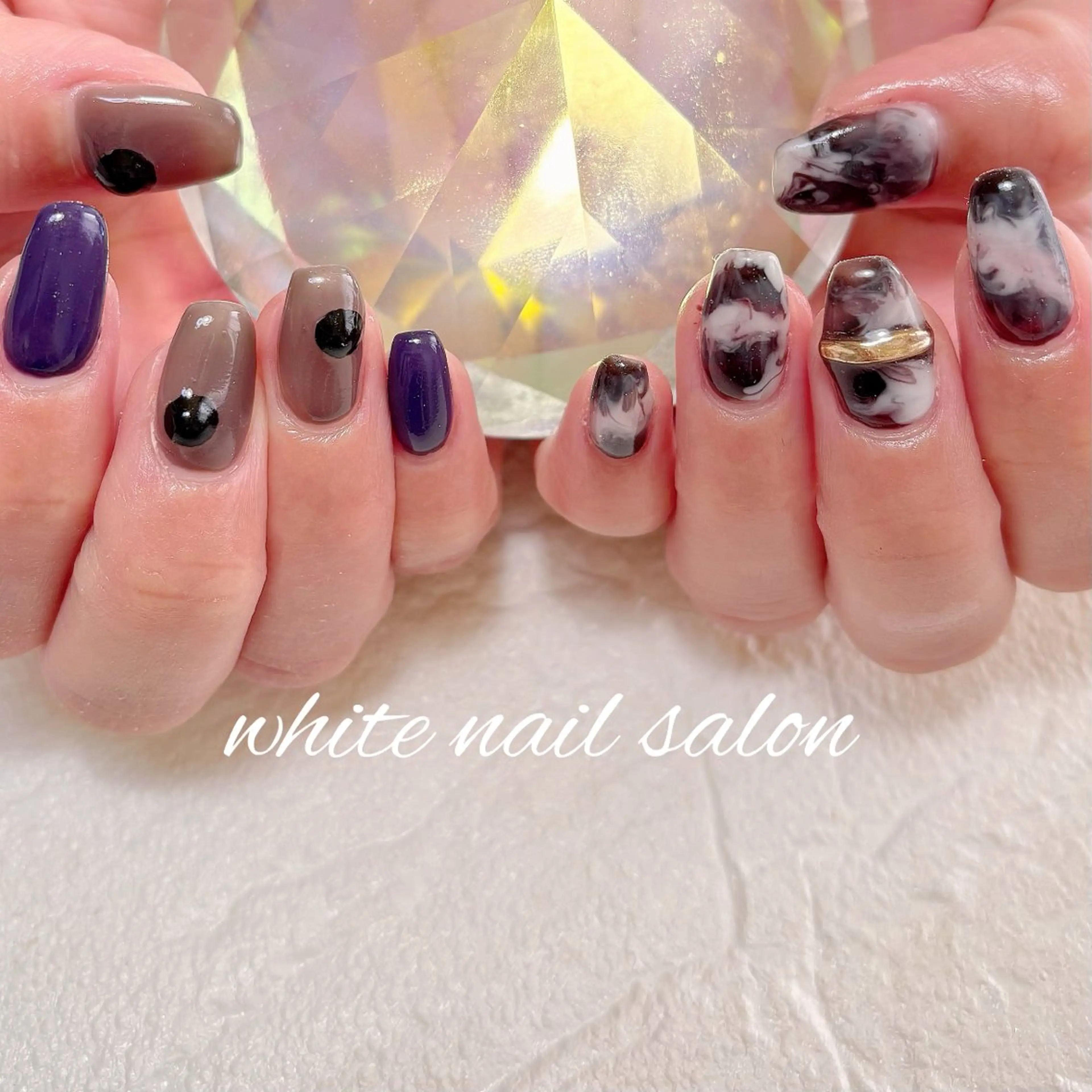 ネイル フットネイル ラメ(グリッター) 持ち込み ハンドネイル white nail salonのネイルデザイン