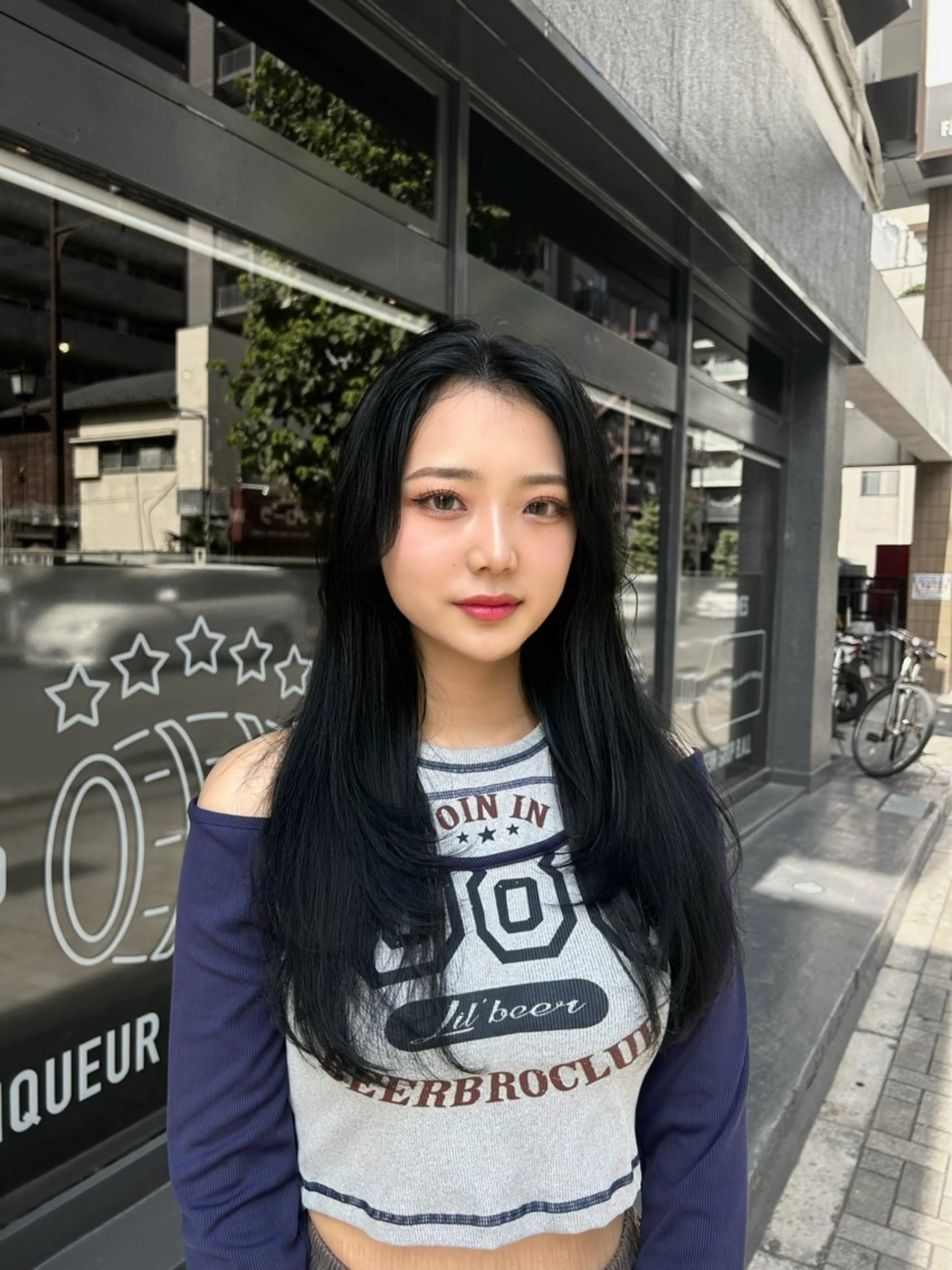 ロング 韓国風カラー 姫カット 韓国風ヘア レイヤーカット ワンホンレイヤー MEI🎀垢抜けカラ ー🎀韓国styleのヘアスタイル