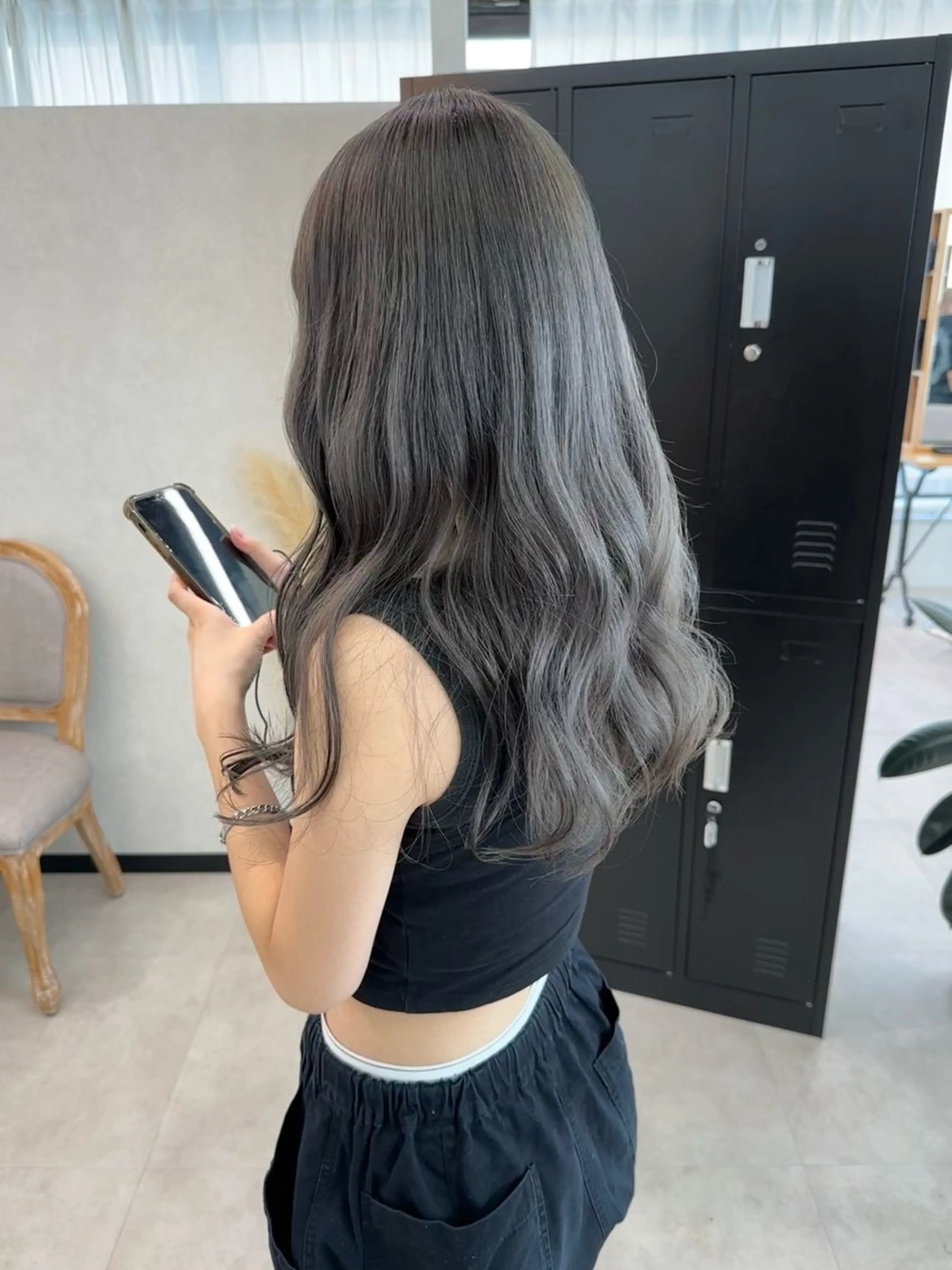 ロング カラー カット ヘアカラー トリートメント ヒラ マツのヘアスタイル