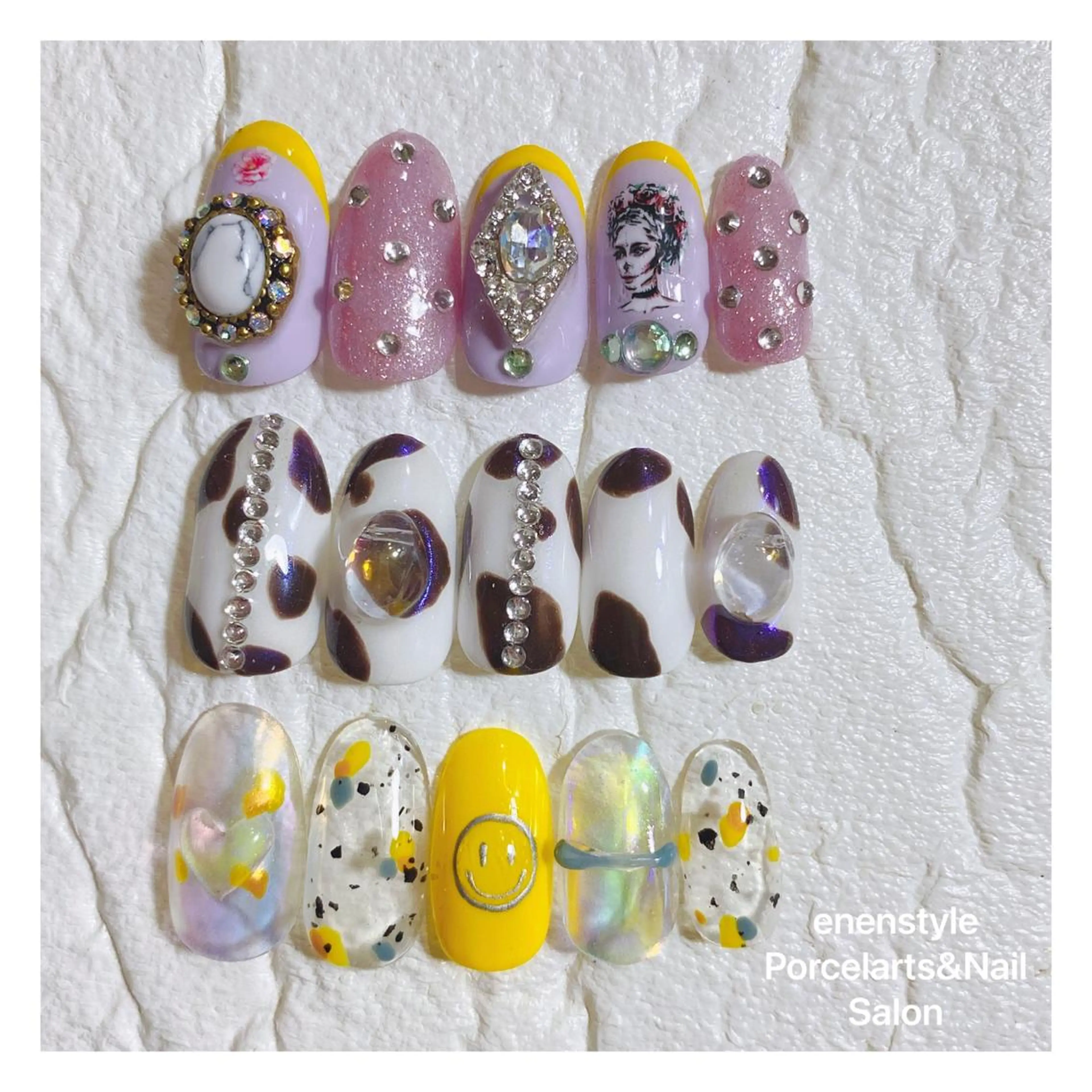 ミディアム ネイル 👑enen style👑のネイルデザイン