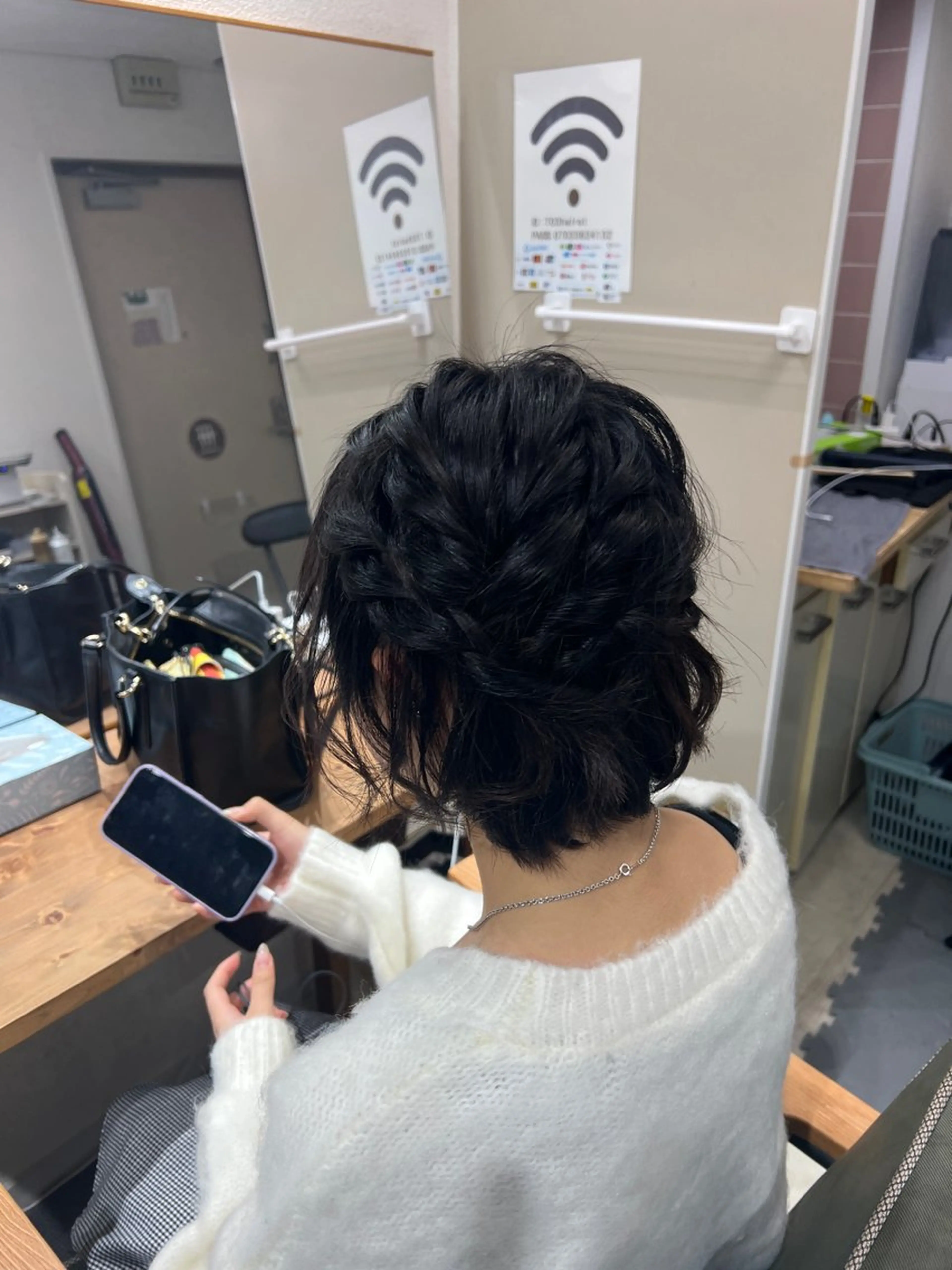 ショート ヘアアレンジ ハーフアップ ショートヘア 山室 敬義のヘアスタイル
