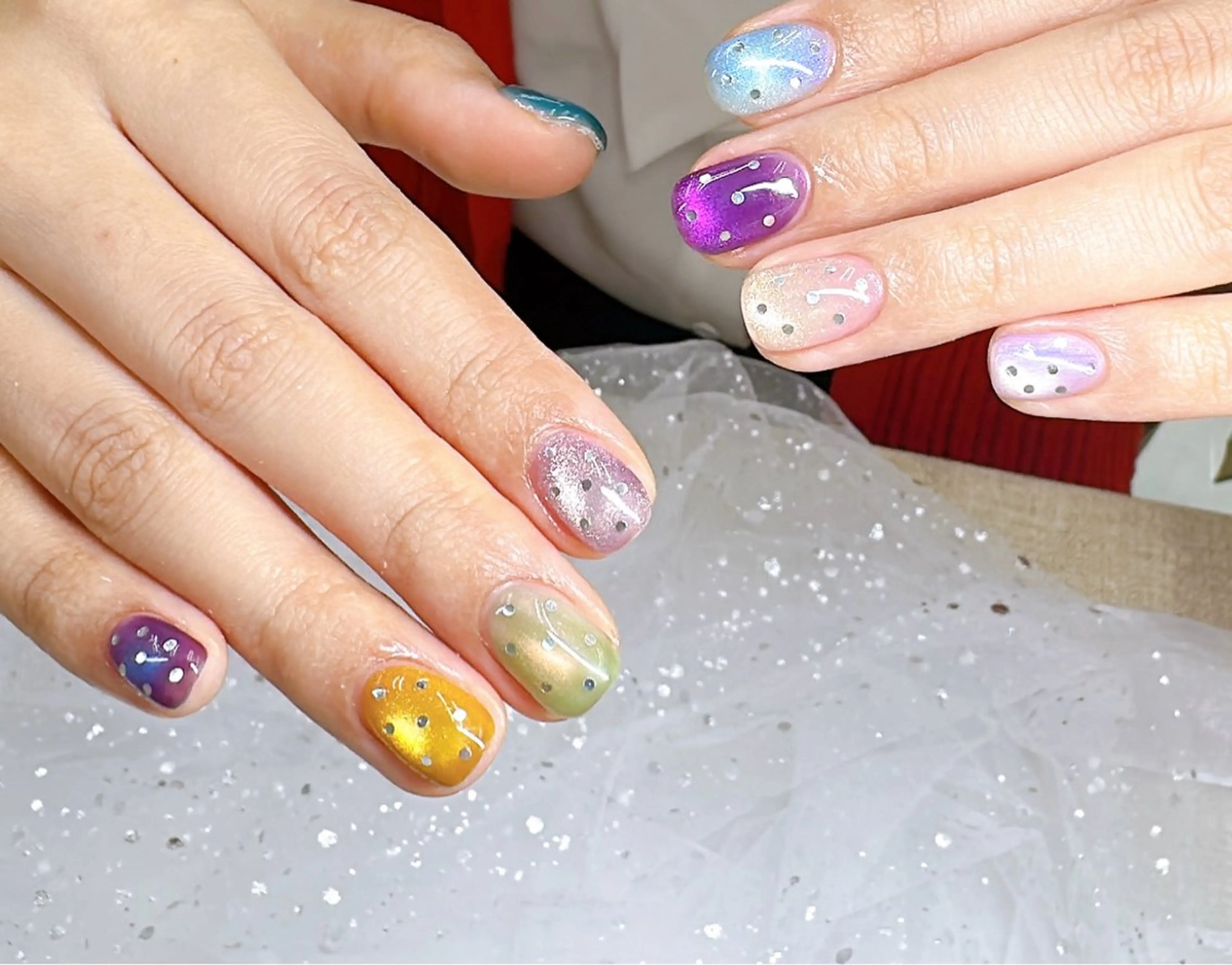 ネイル マグネットネイル ハンドネイル 菜 菜のネイルデザイン