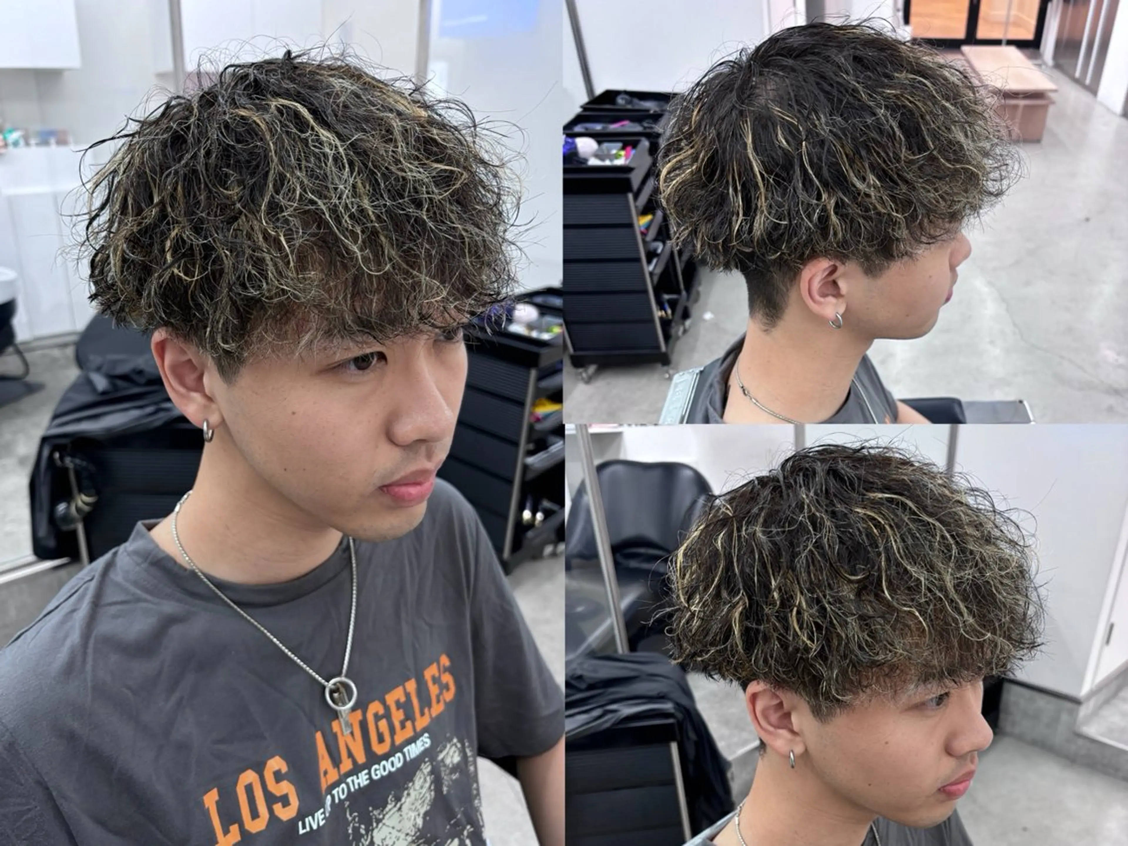 パーマ メンズ カット パーマ 土岐 仁/メンズ専門 パーマ特化美容師🔥のヘアスタイル