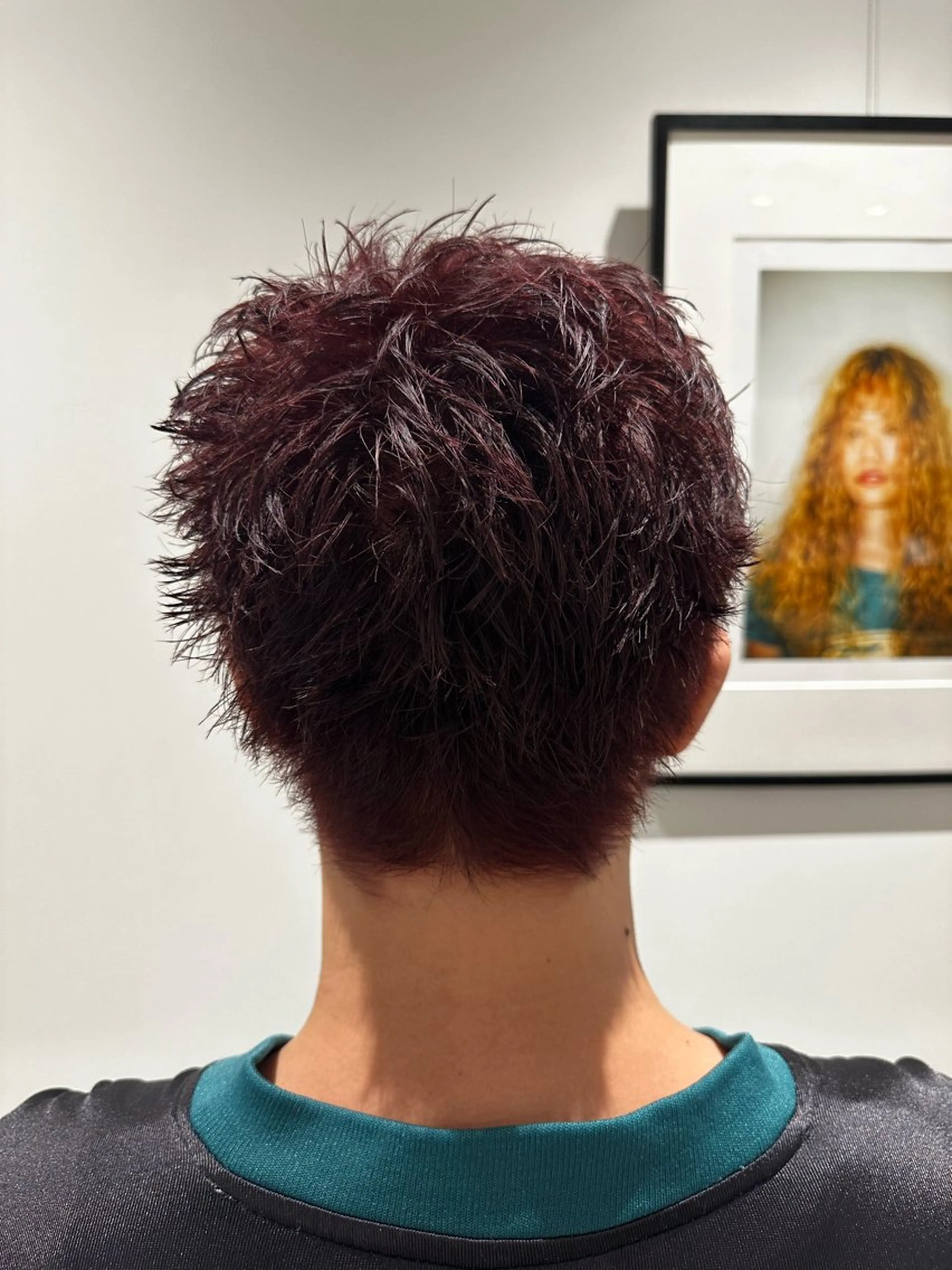 カラー メンズ メンズブリーチ 黒髪 ブリーチ 井村 晃琉のヘアスタイル