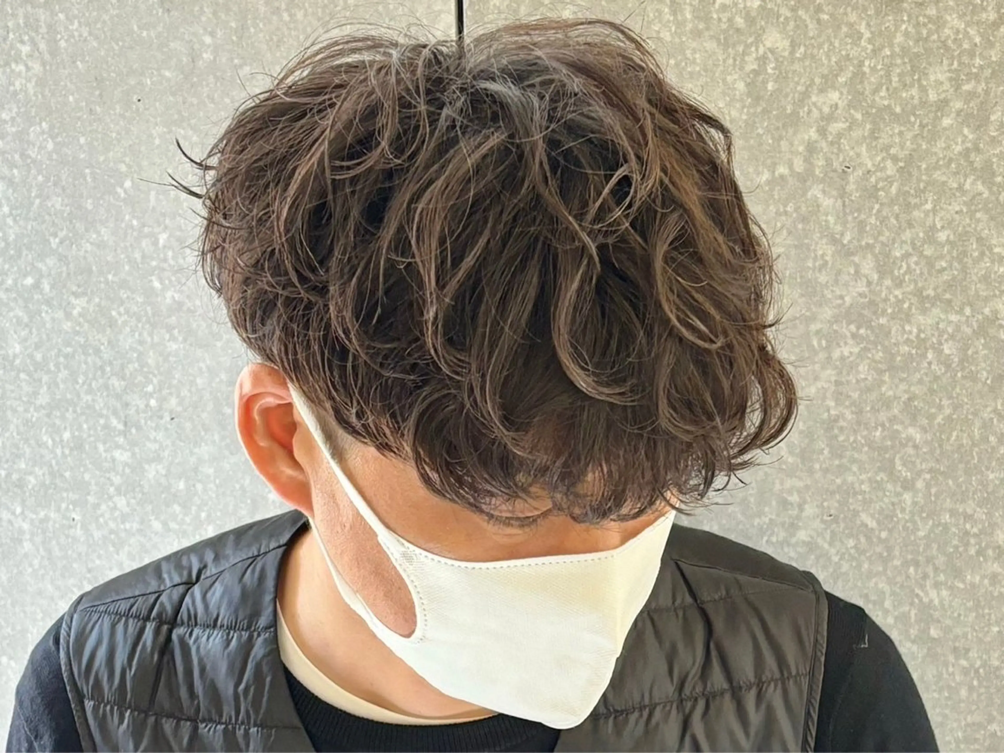 ショート カラー パーマ メンズ 原口 颯太のヘアスタイル