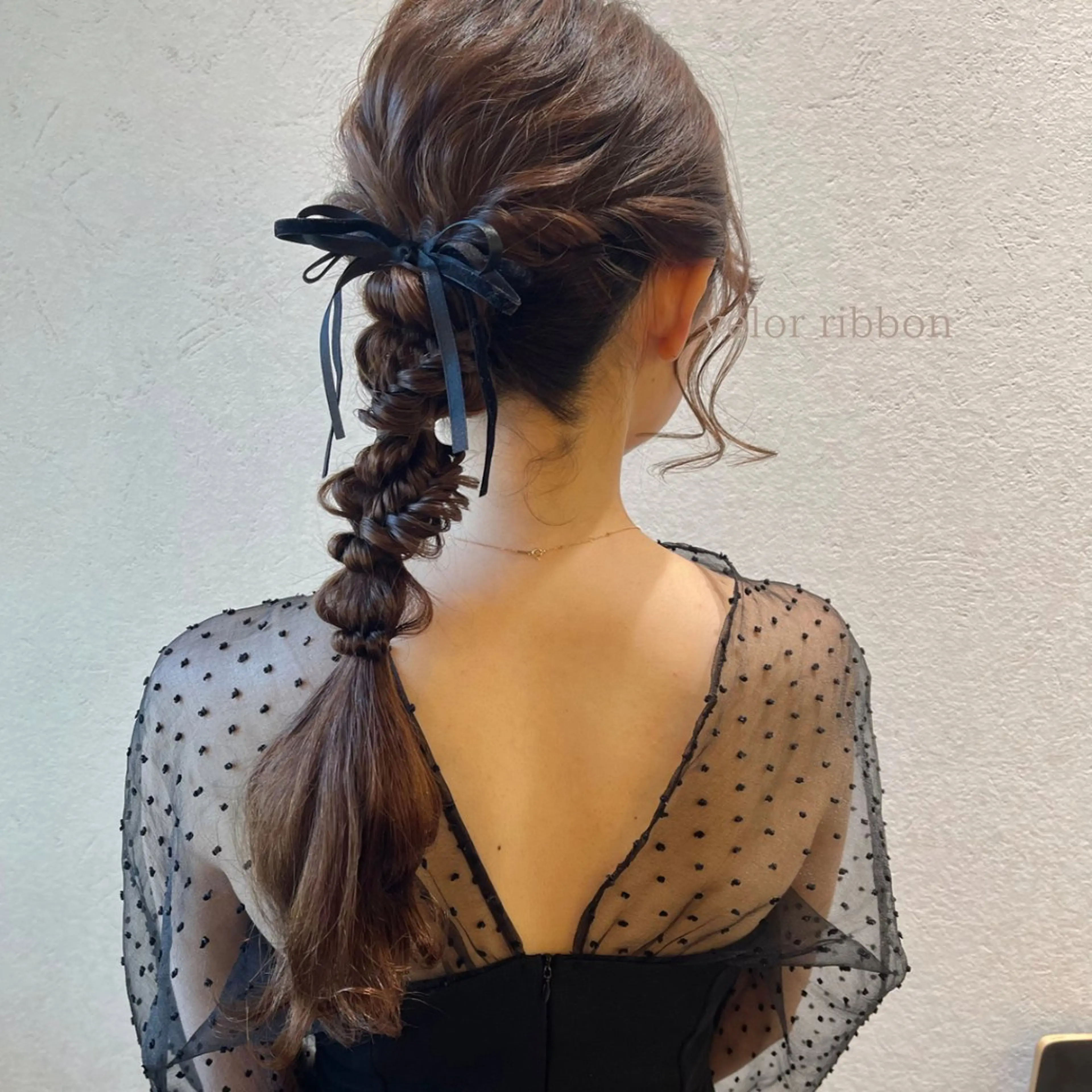 ミディアム ヘアアレンジ 結婚式・ブライダル デート 卒業式のヘアスタイル ヘアセット charm《銀座》 ヘアセット/縮毛矯正のヘアスタイル