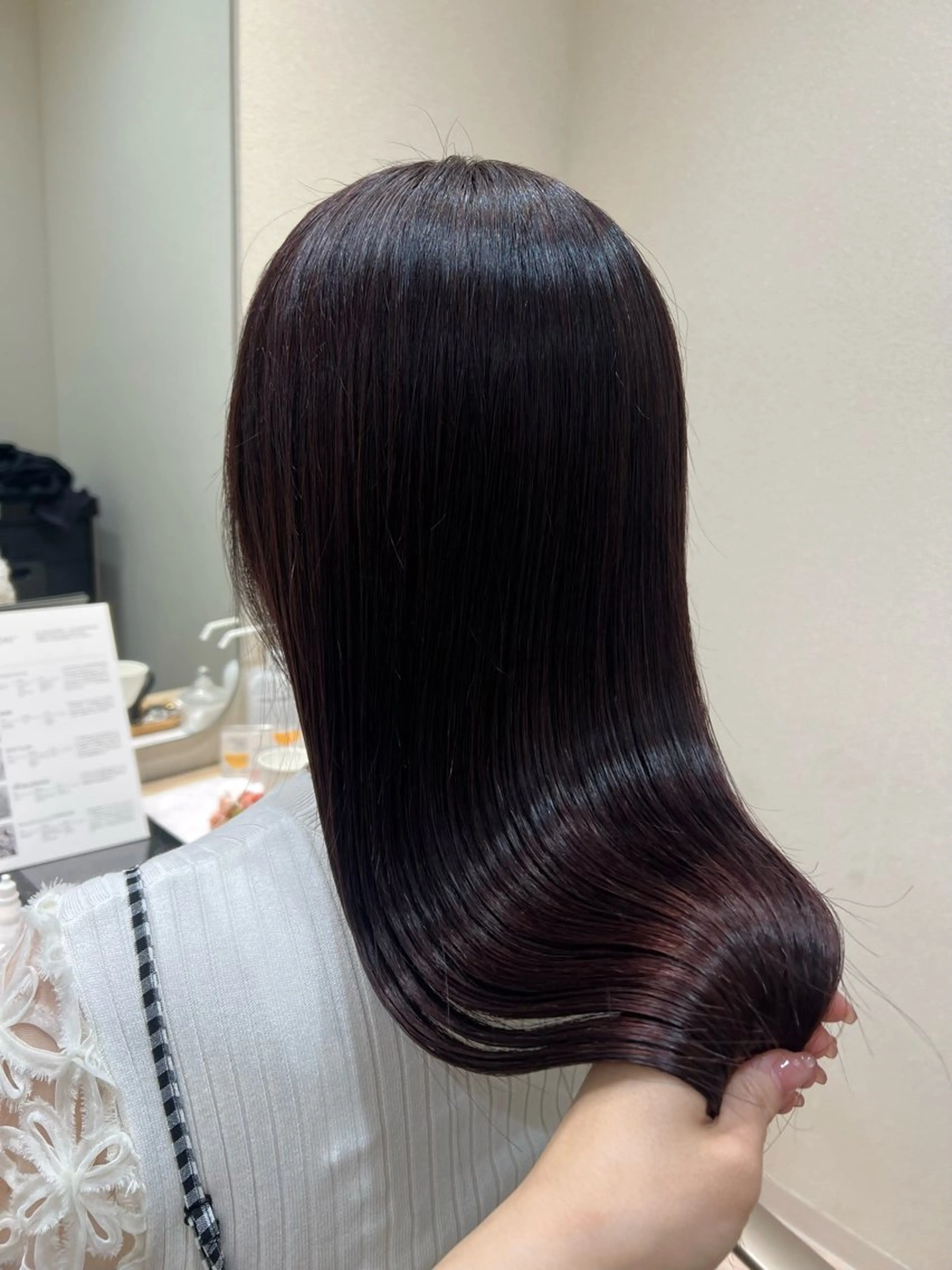 ロング カラー アッシュ 透明感カラー ピンクカラー ピンクパープル ピンクアッシュ カット ヘアカラー トリートメント ✨🌿大人可愛い愛さ れhair🌿✨松本のヘアスタイル