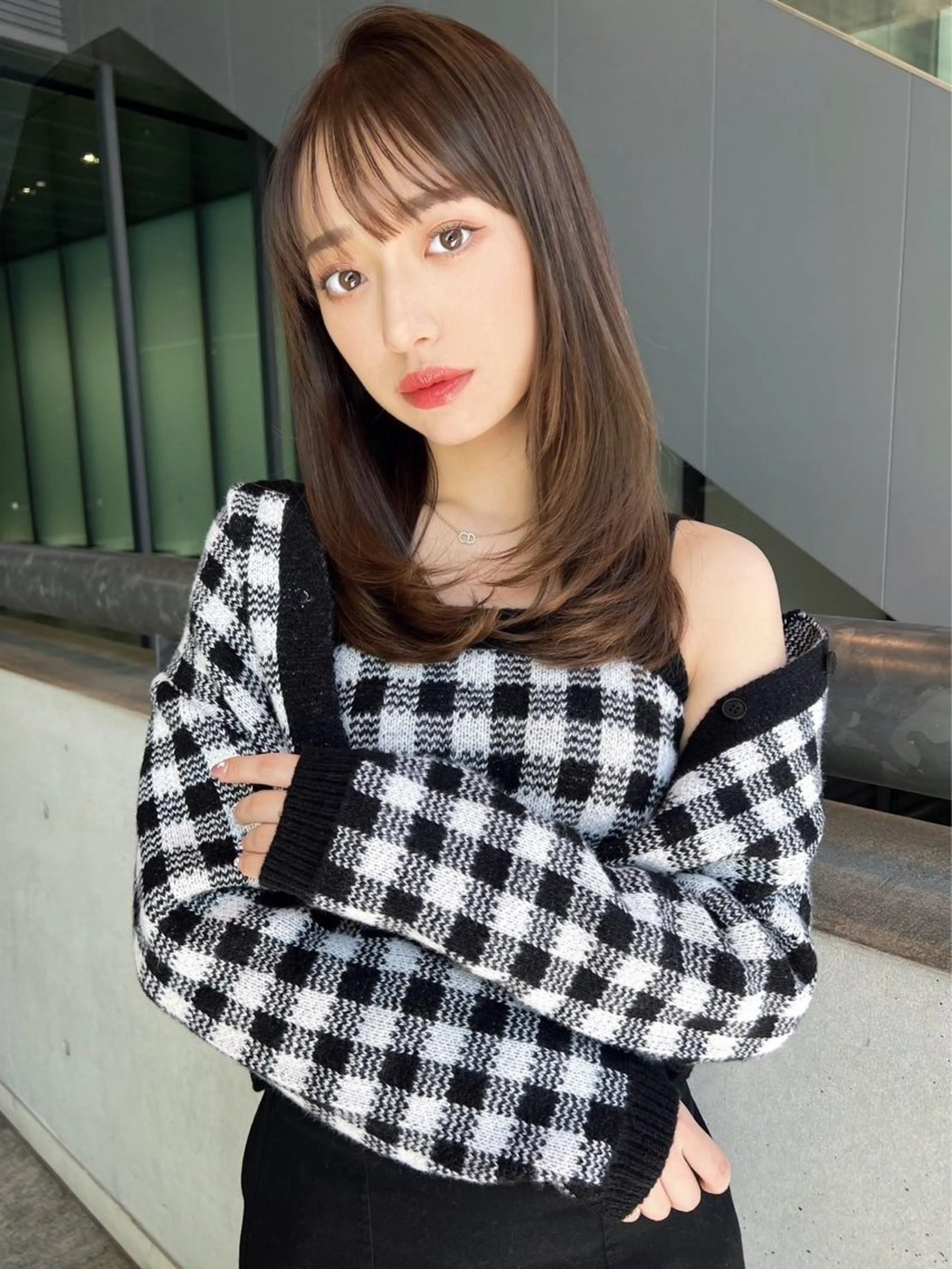 ミディアム 艶カラー／ 今井春汰のヘアスタイル