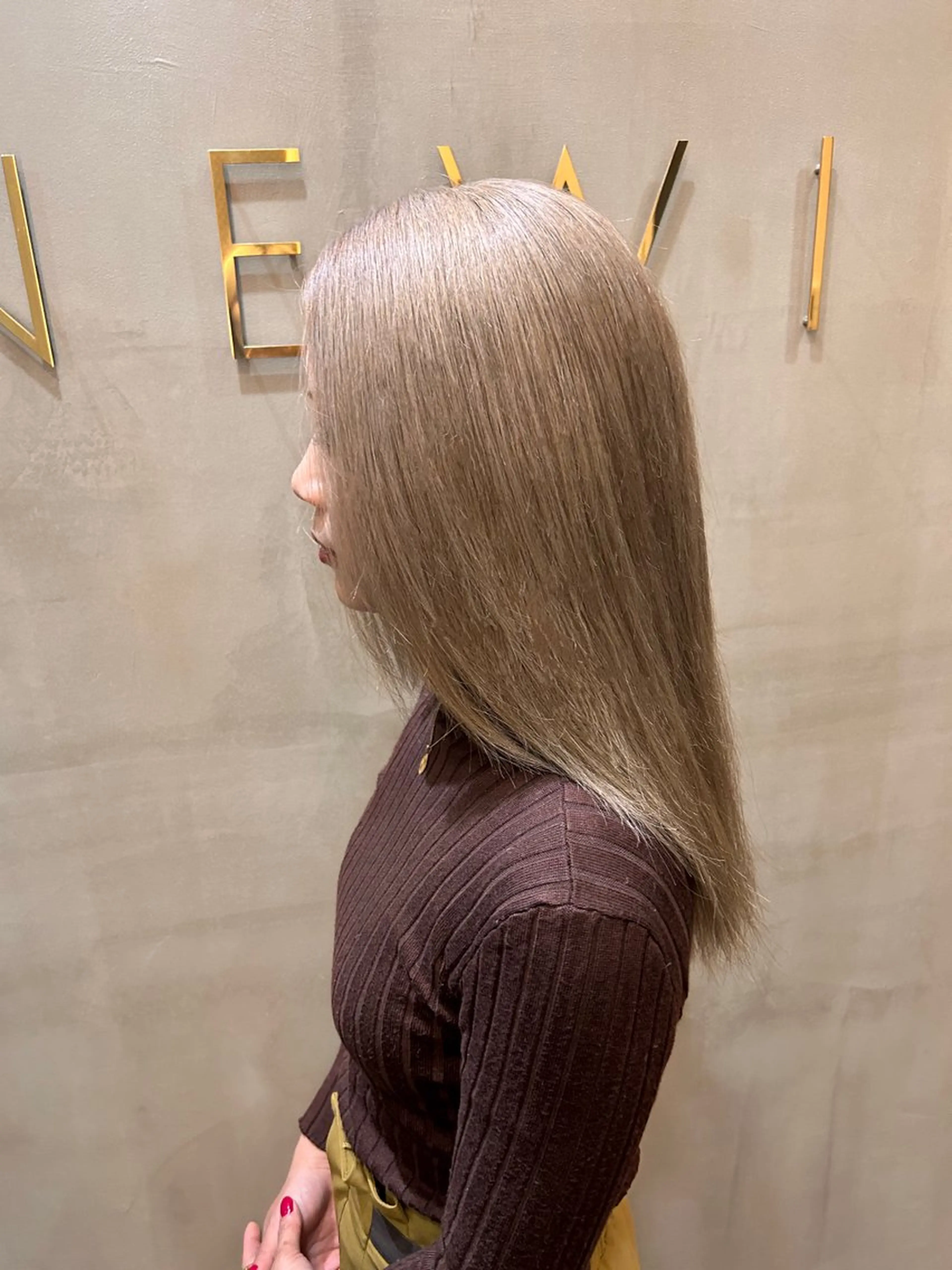 ミディアム カラー 韓国×髪質改善カラー 💎hinaのヘアスタイル