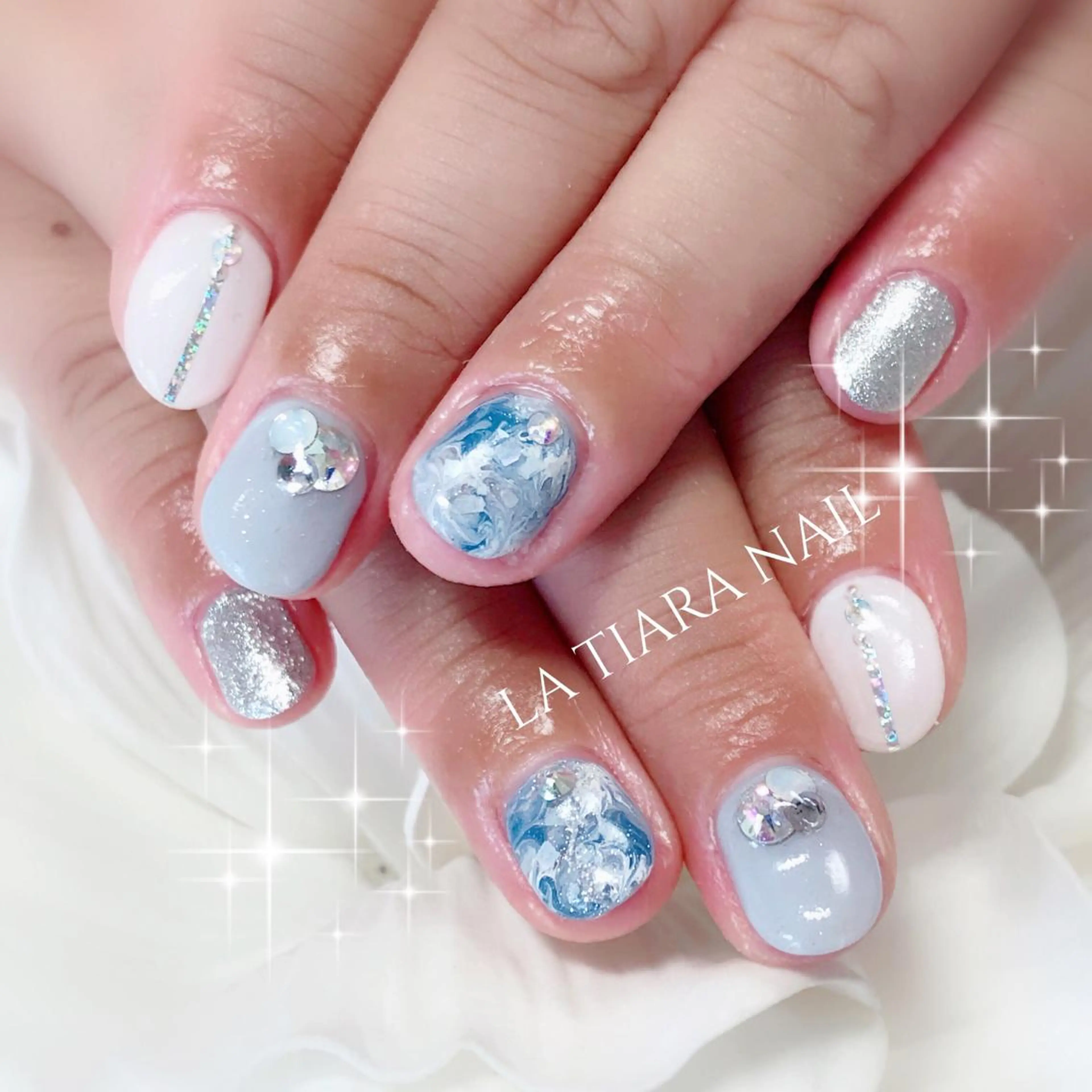 ネイル ハンドネイル Blue bird  nailのネイルデザイン