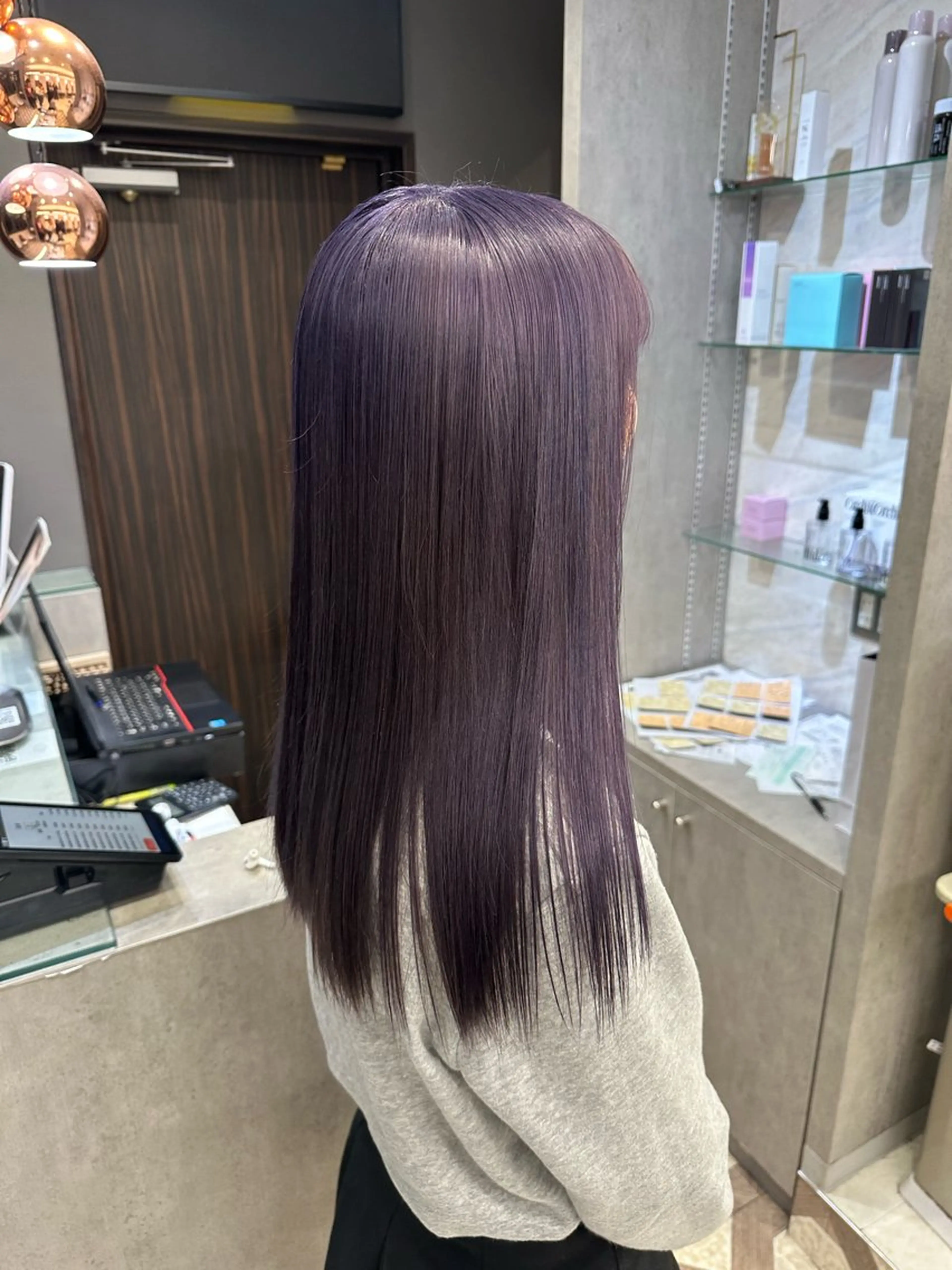 セミロング カラー ヘアカラー AYAKASA 暖色カラー/レイヤーのヘアスタイル