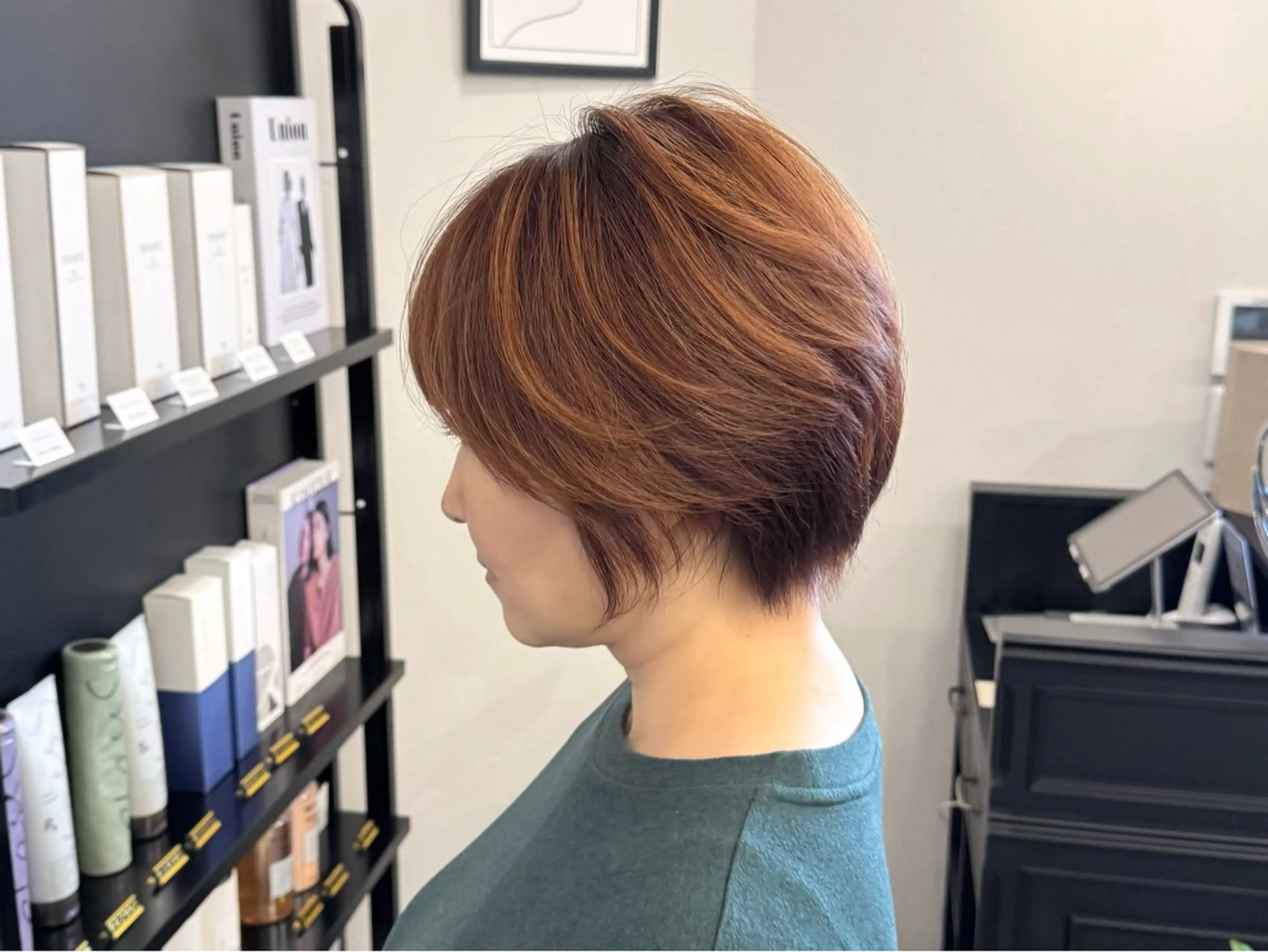 ショート カット ヘアカラー トリートメント 韓国レイヤー/透明感 カラー🐈曾根高のヘアスタイル