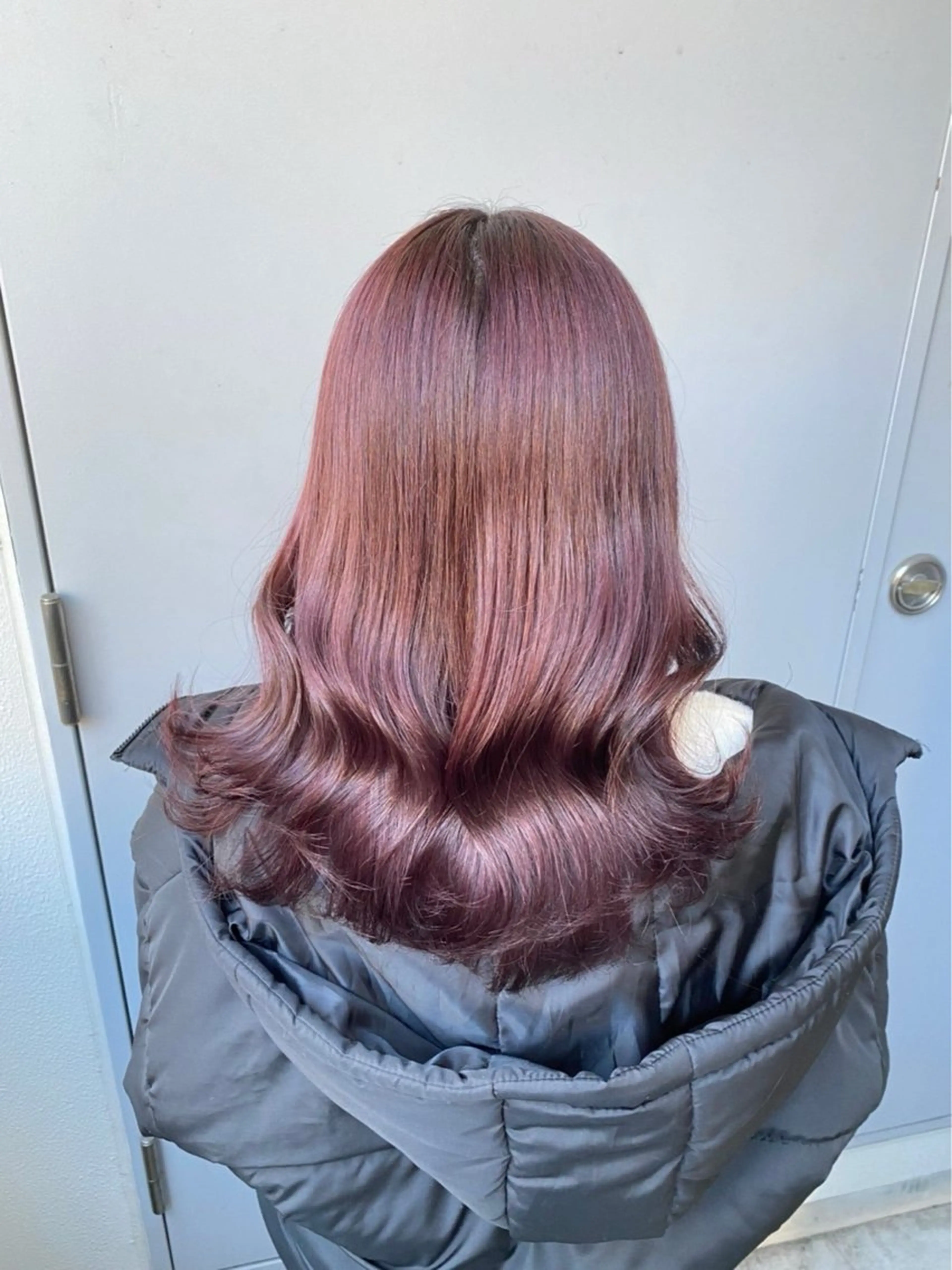 セミロング カラー ヘアアレンジ ヘアカラー トリートメント ヘアセット 💗横浜美容室 💗HARUNAのヘアスタイル