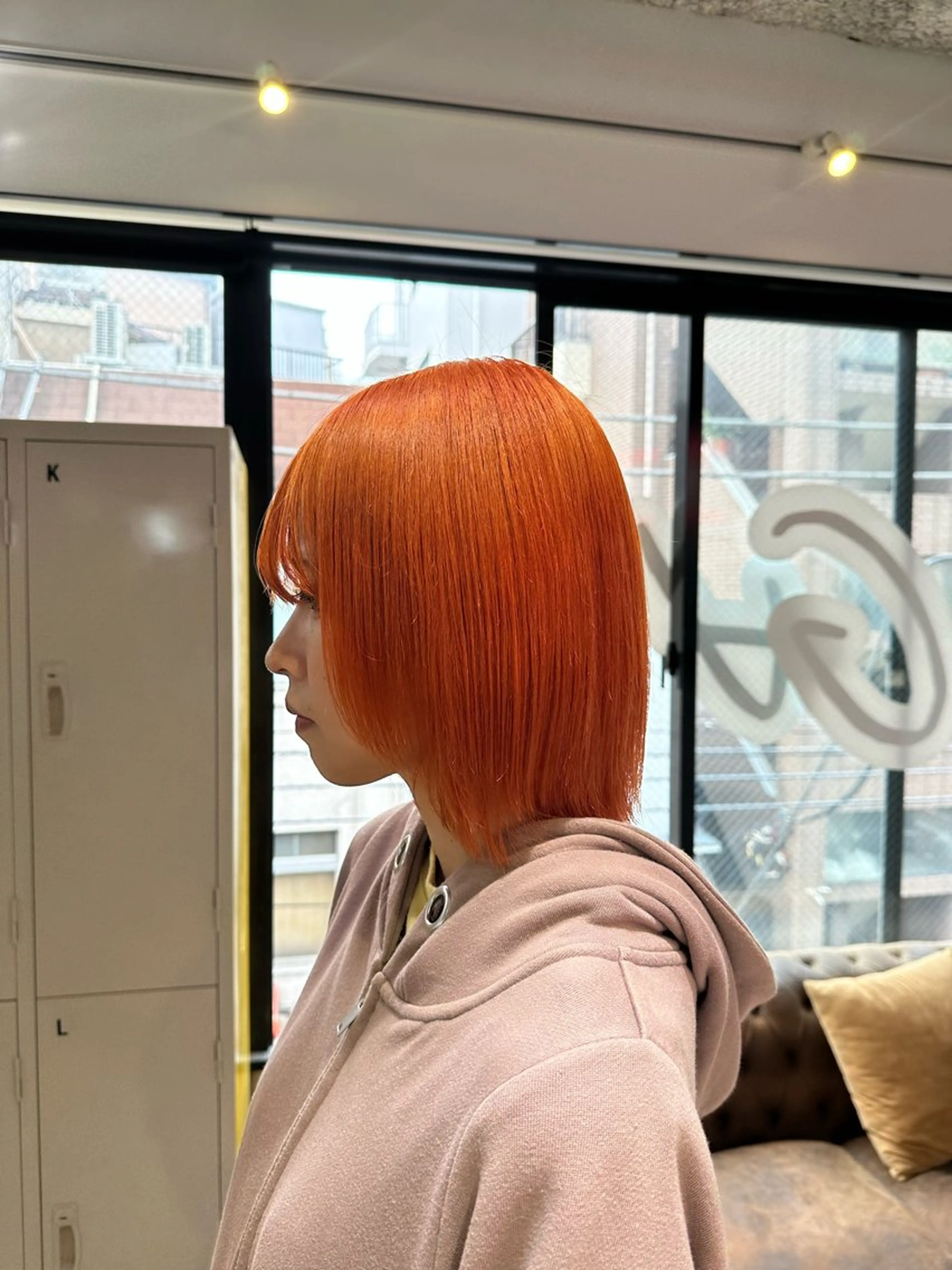 ミディアム カラー 🧤高明度ハイトーン 🧤莉音のヘアスタイル