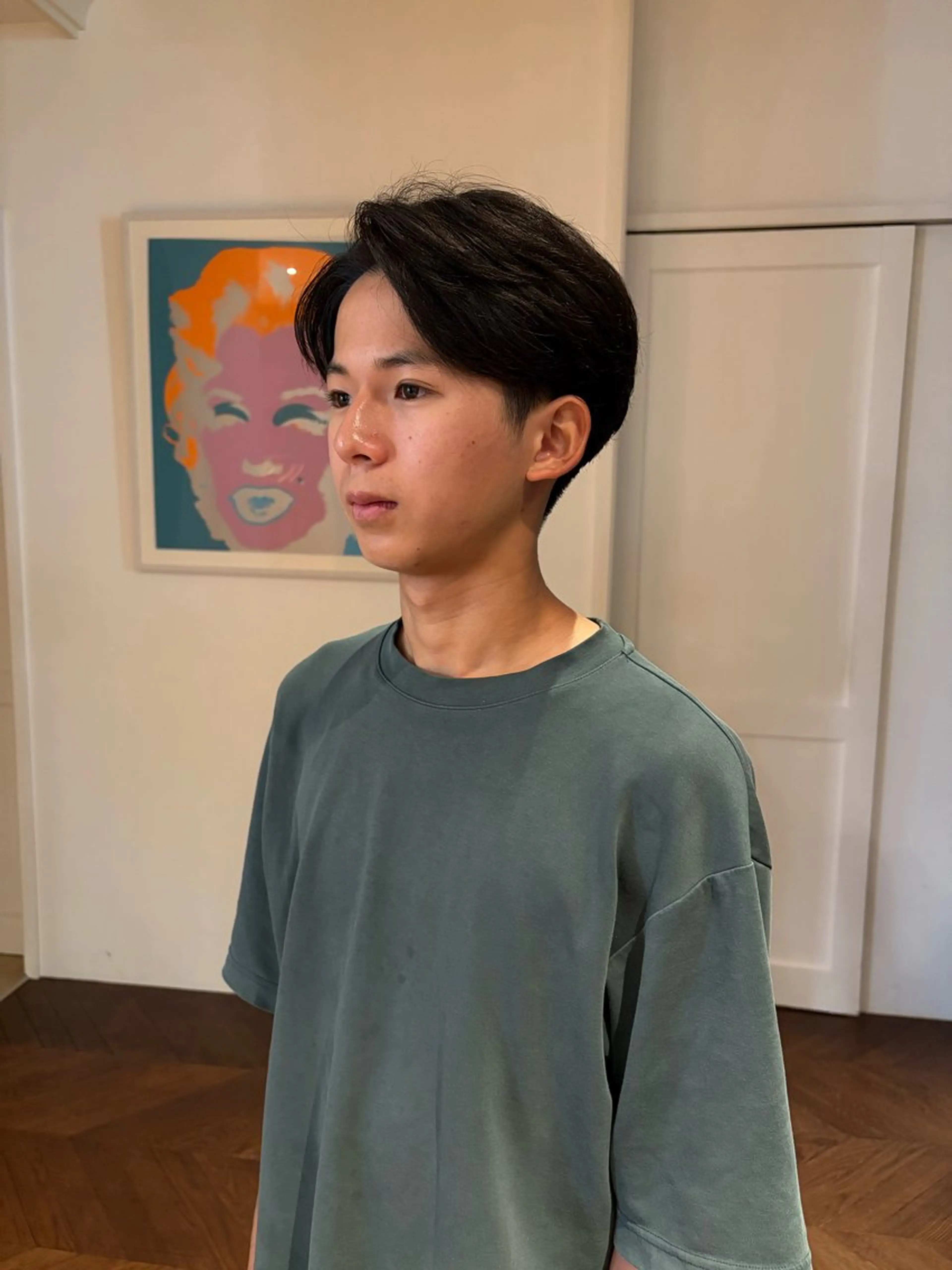 ショート メンズ センターパート マッシュ 【SARA】 meiのヘアスタイル