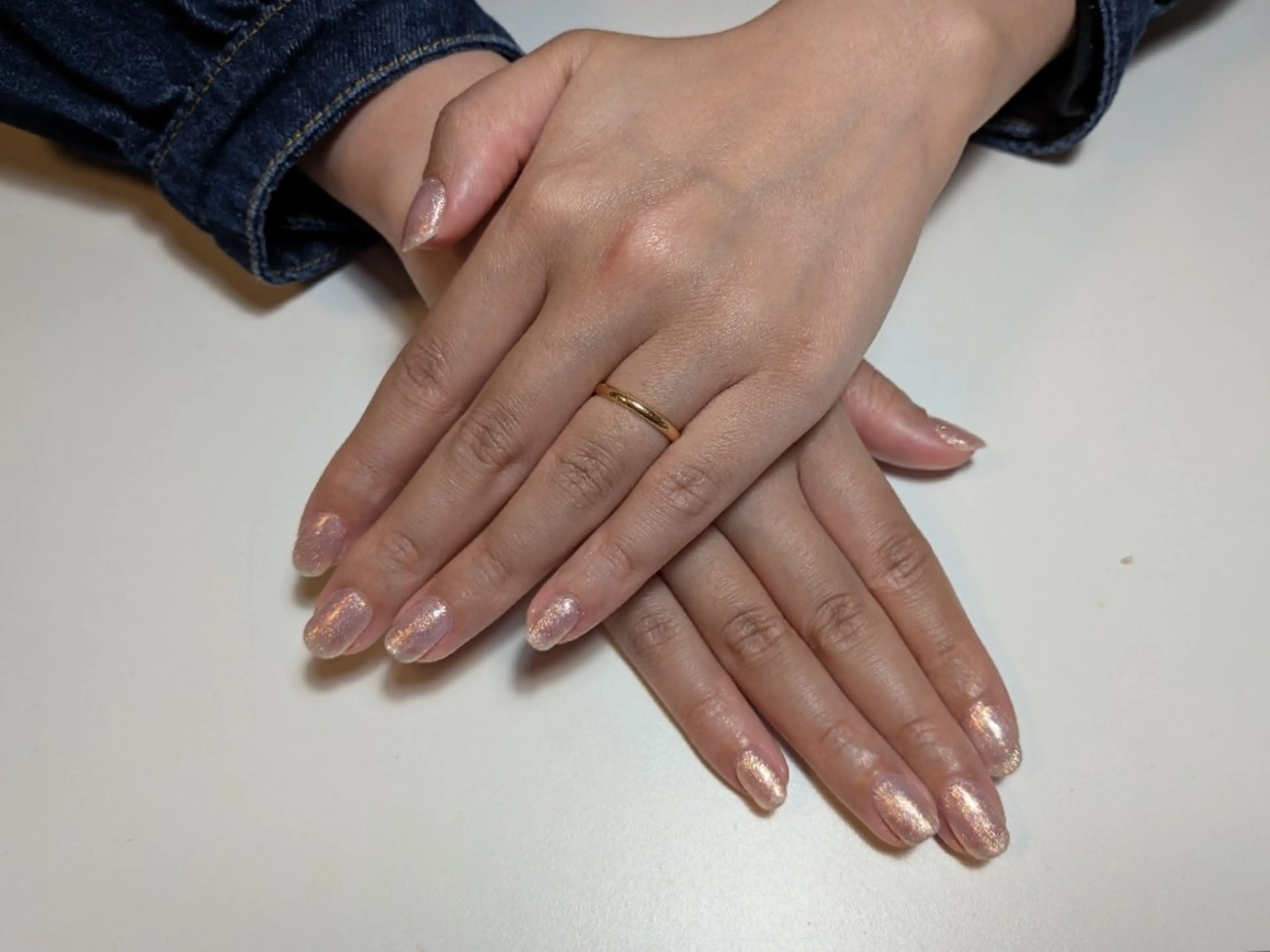 ネイル ラメ(グリッター) ワンカラーネイル MIZUKI 🍀のネイルデザイン