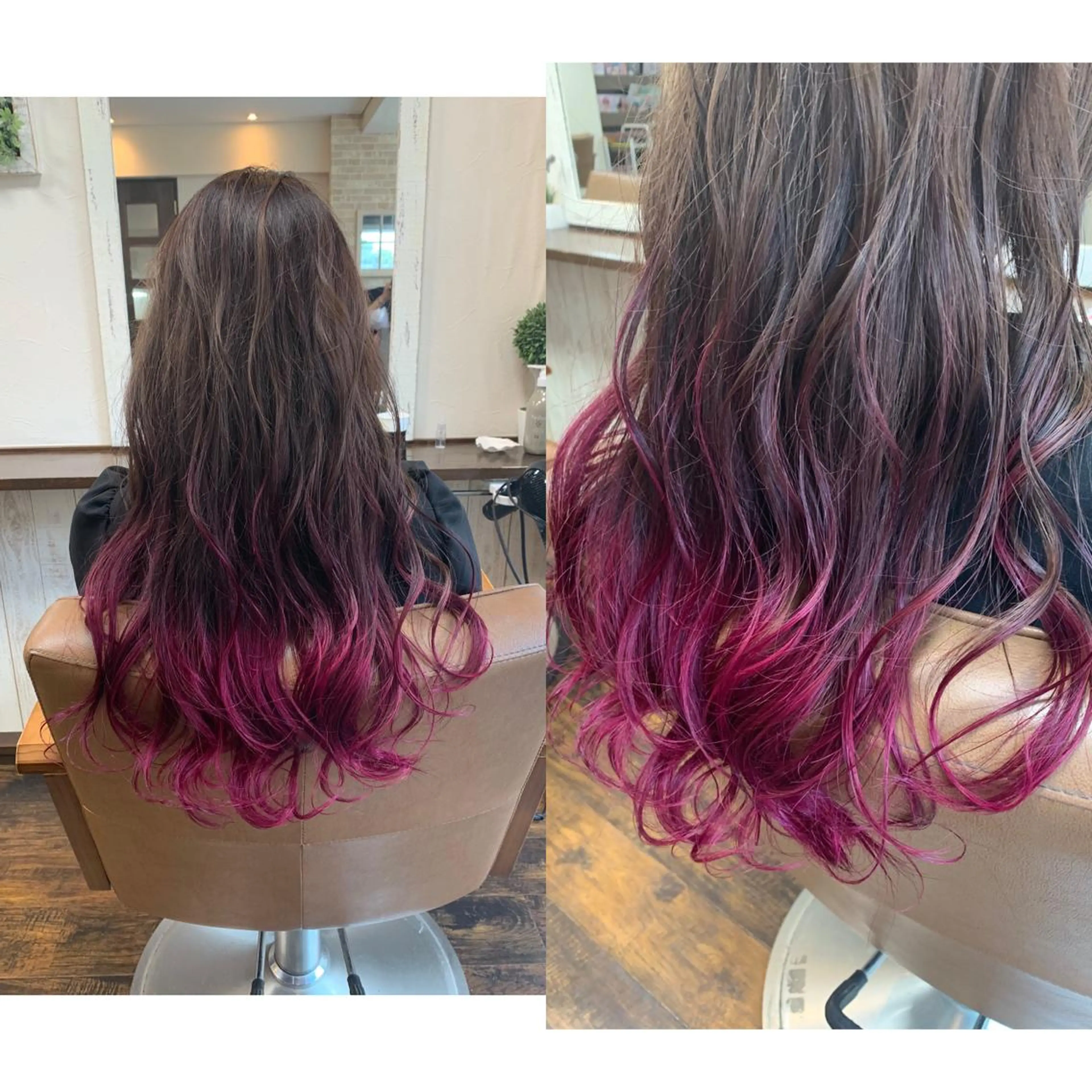 グラデーションカラー(ブリーチ込み)＋アミノ酸トリートメント9000の写真