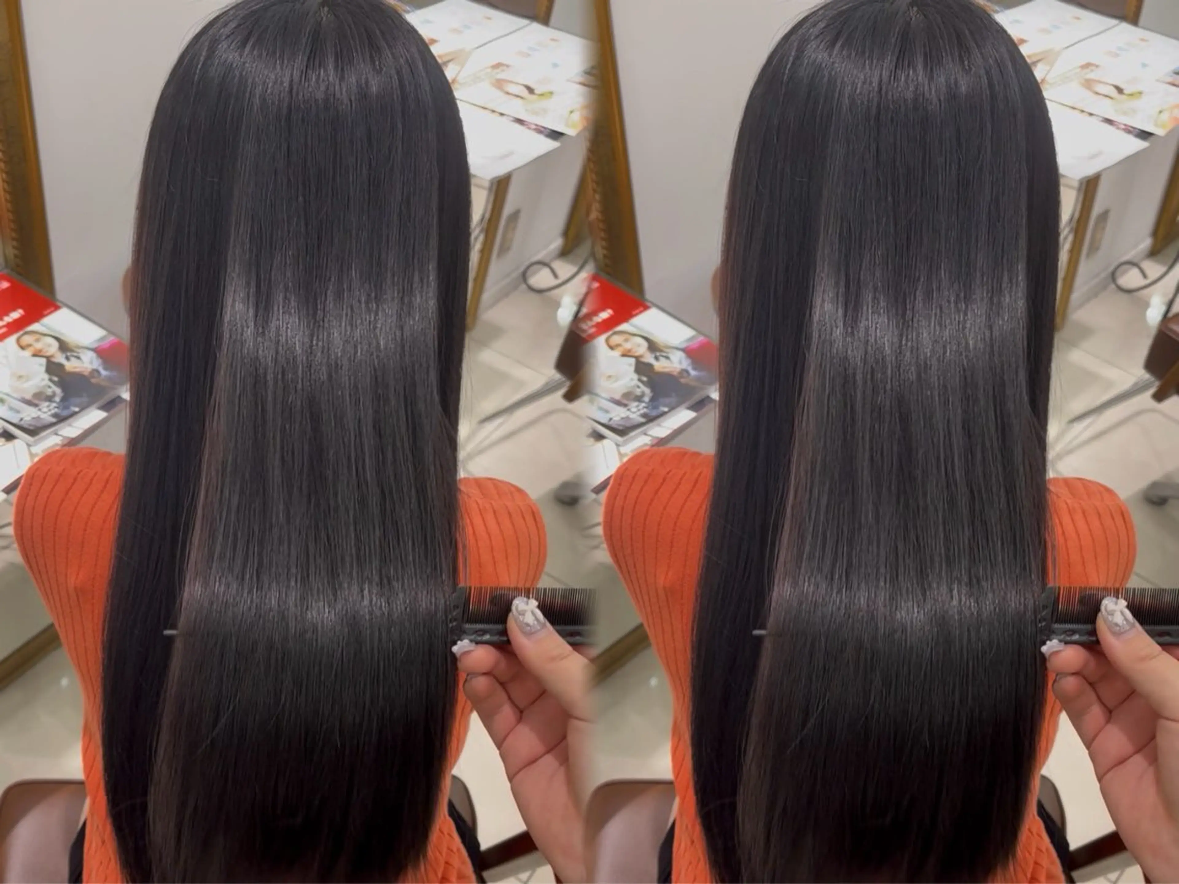 ロング 縮毛矯正 巻ける🫧縮毛矯正 💞はな🎀のヘアスタイル