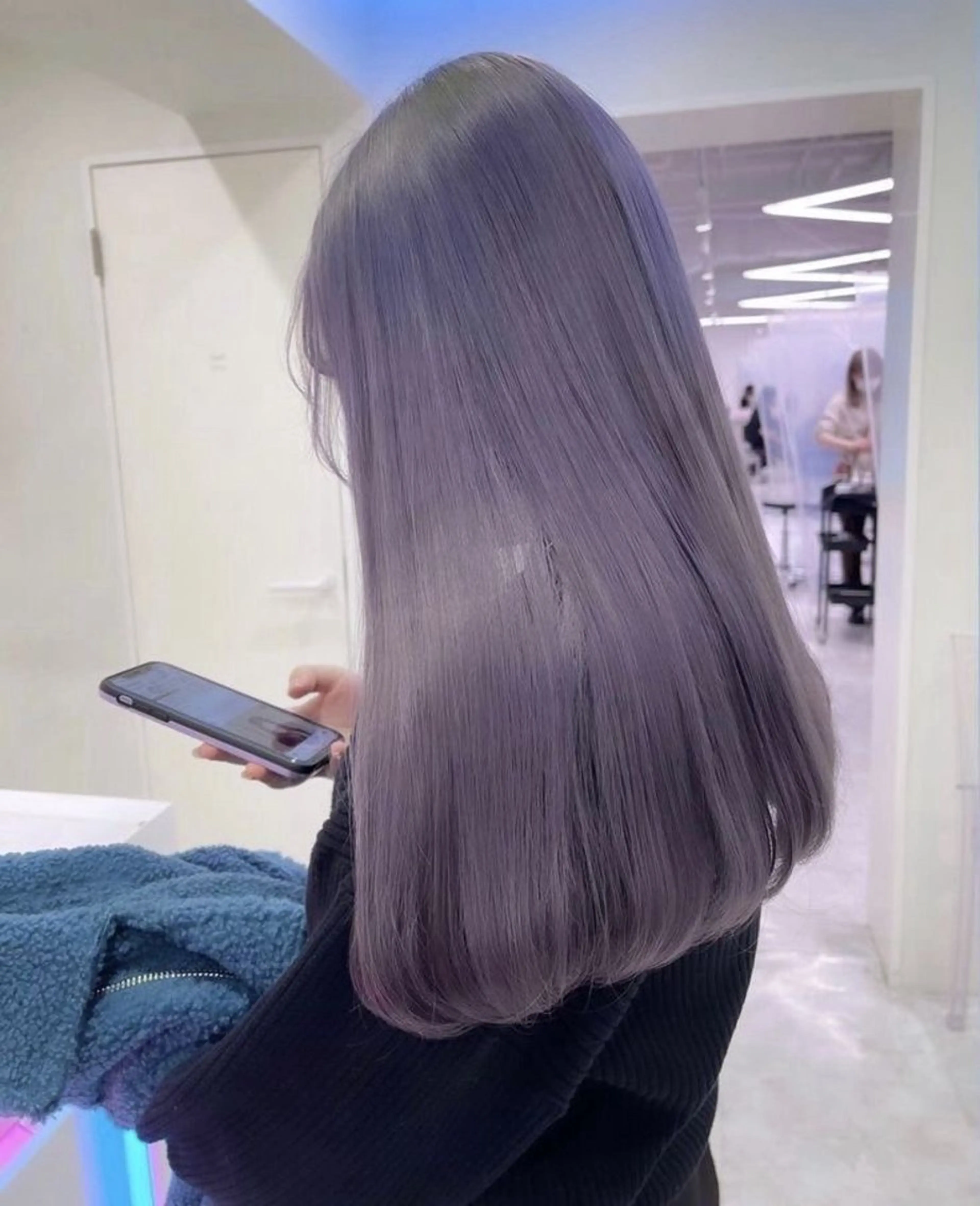 ミディアム カラー ヘアアレンジ ヘアカラー トリートメント ヘアセット 🫧モテる💗ダメー ジレスハイトーン🫧のヘアスタイル