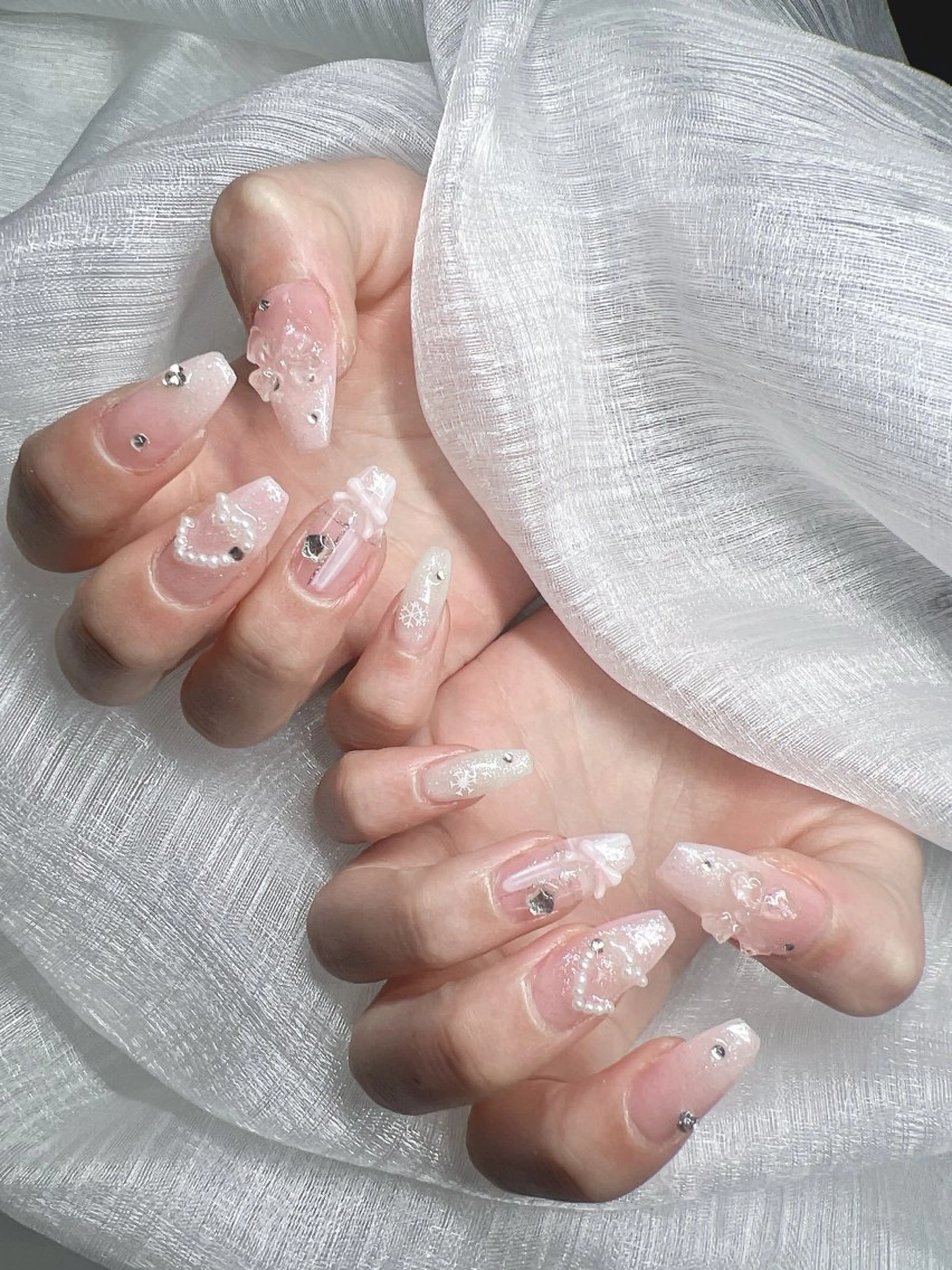 ネイル ハンドネイル Lee Nails チップ長さだし専門店のネイルデザイン