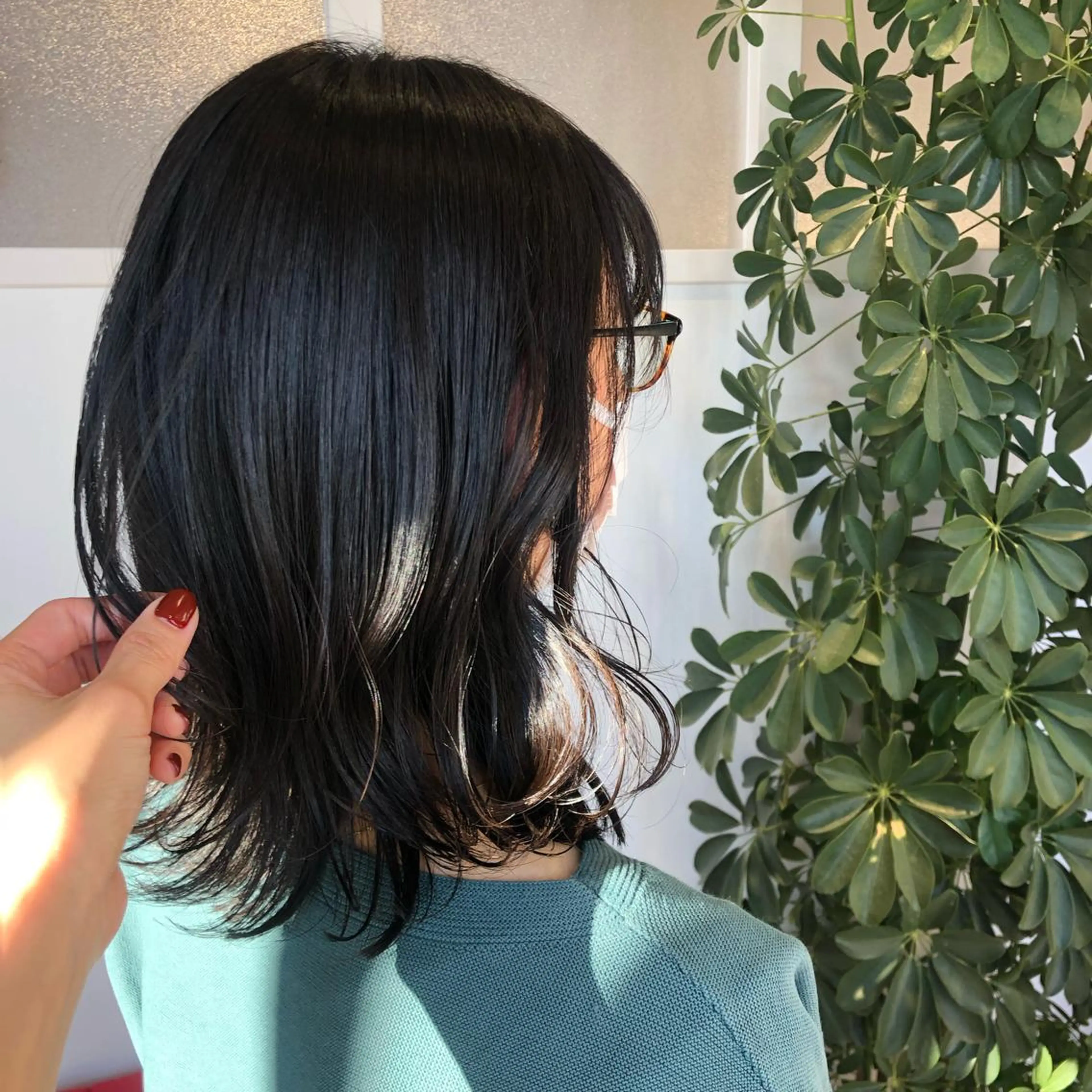ミディアム ミディアムパーマ 堀越 エリのヘアスタイル