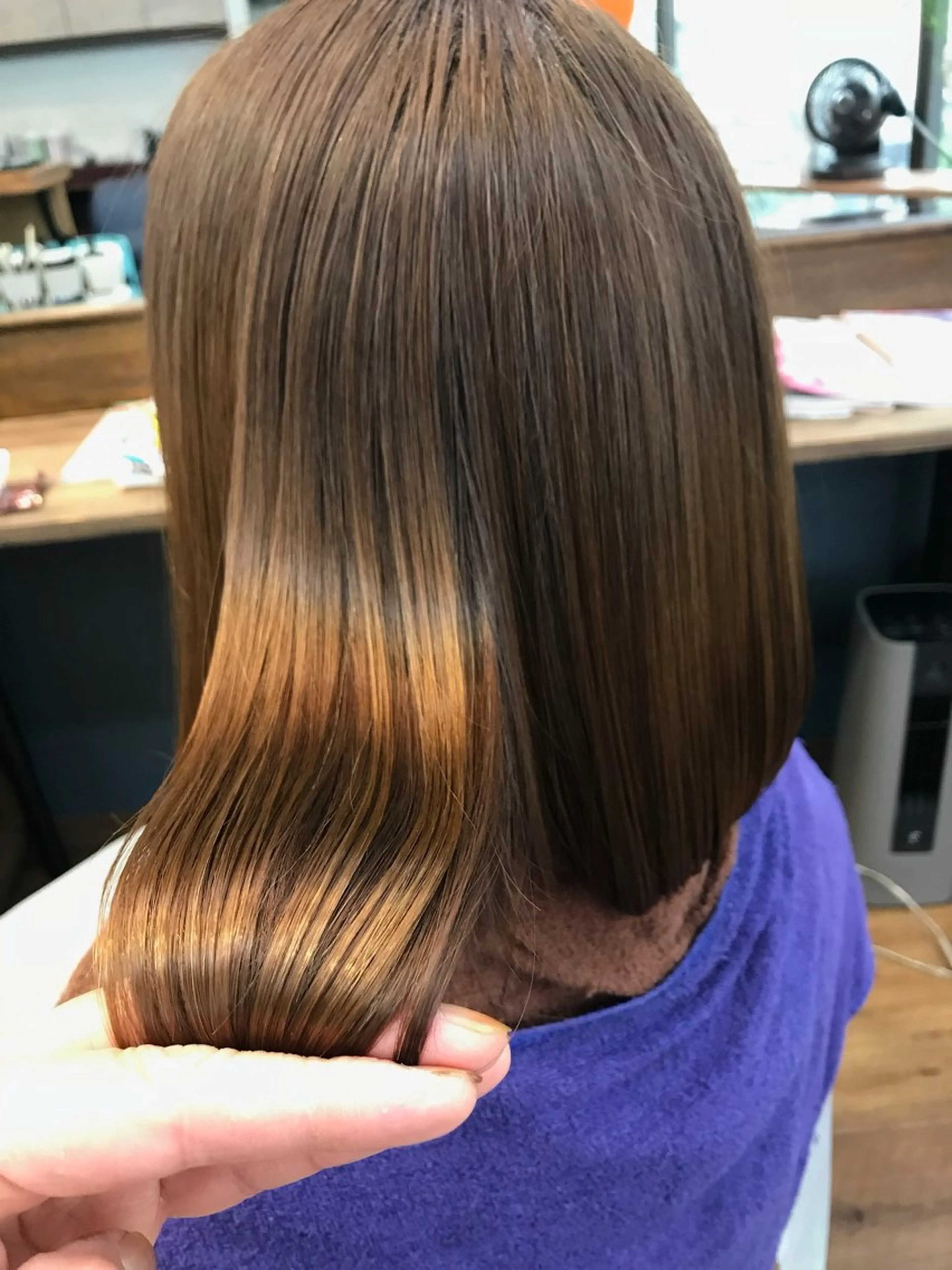 ミディアム 髪質改善 縮毛矯正 縮毛矯正専門店 FUNNYのヘアスタイル