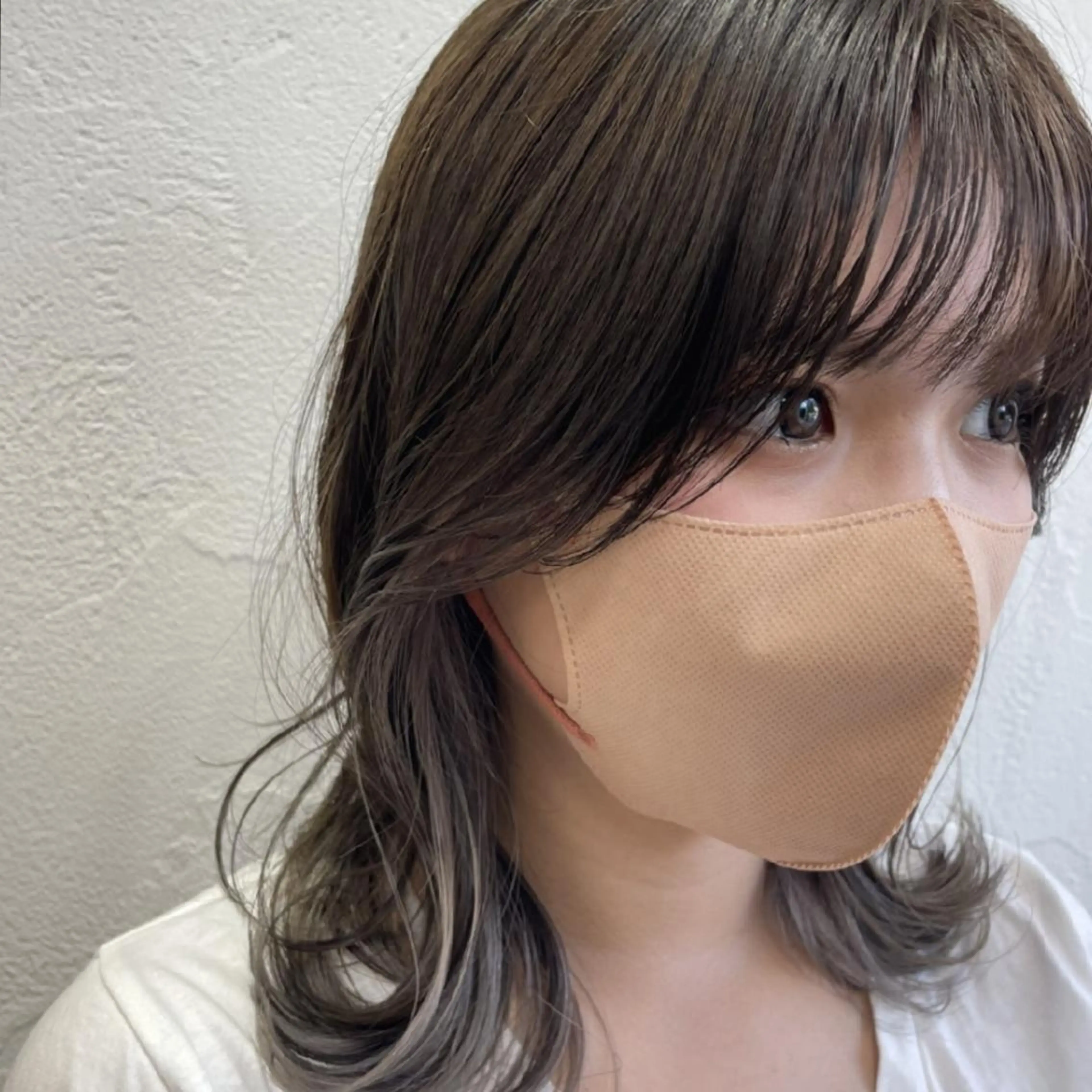 ロング カラー イヤリングカラー インナーカラー 髪質改善/白髪ぼかし SHIONのヘアスタイル