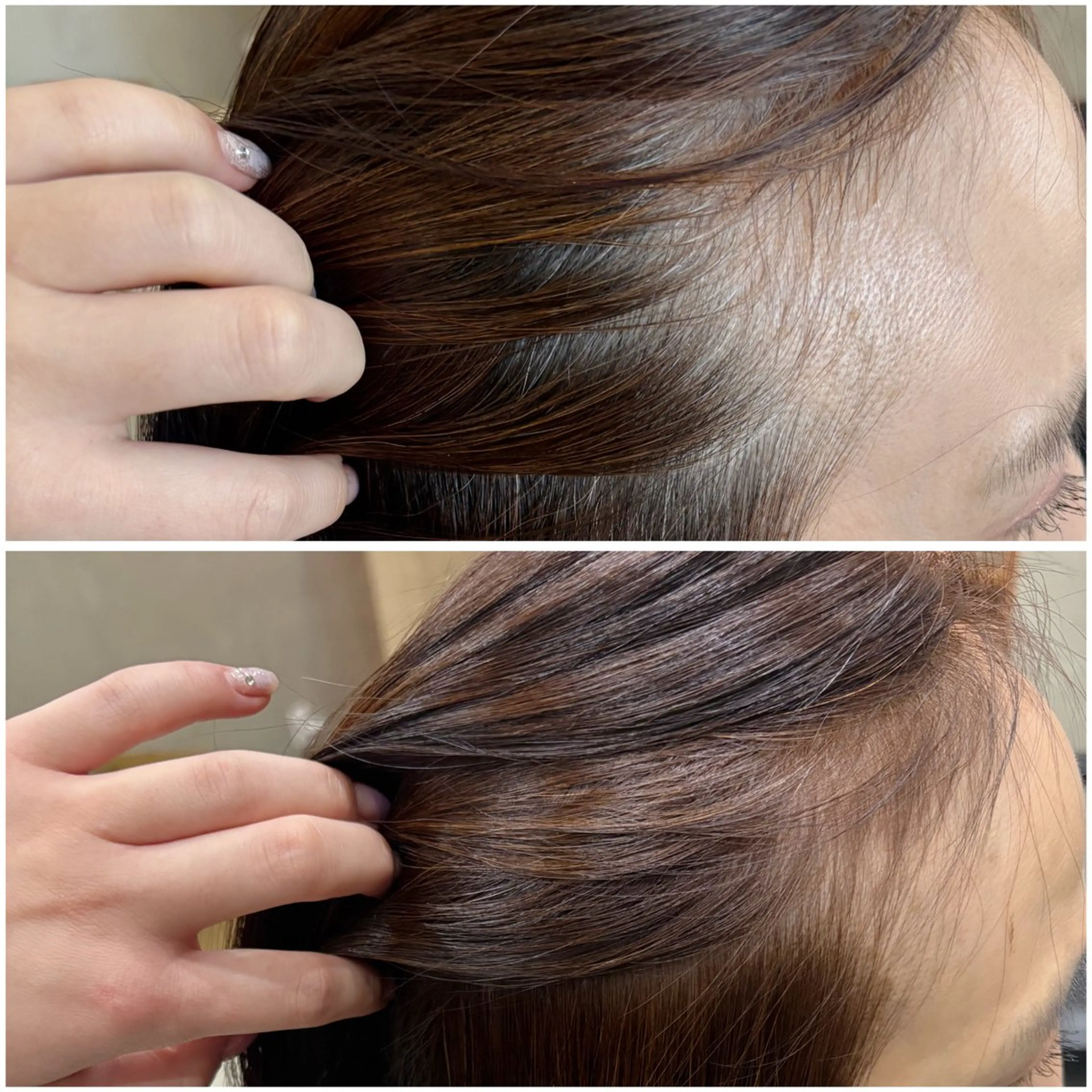 カラー かわうち れなのヘアスタイル