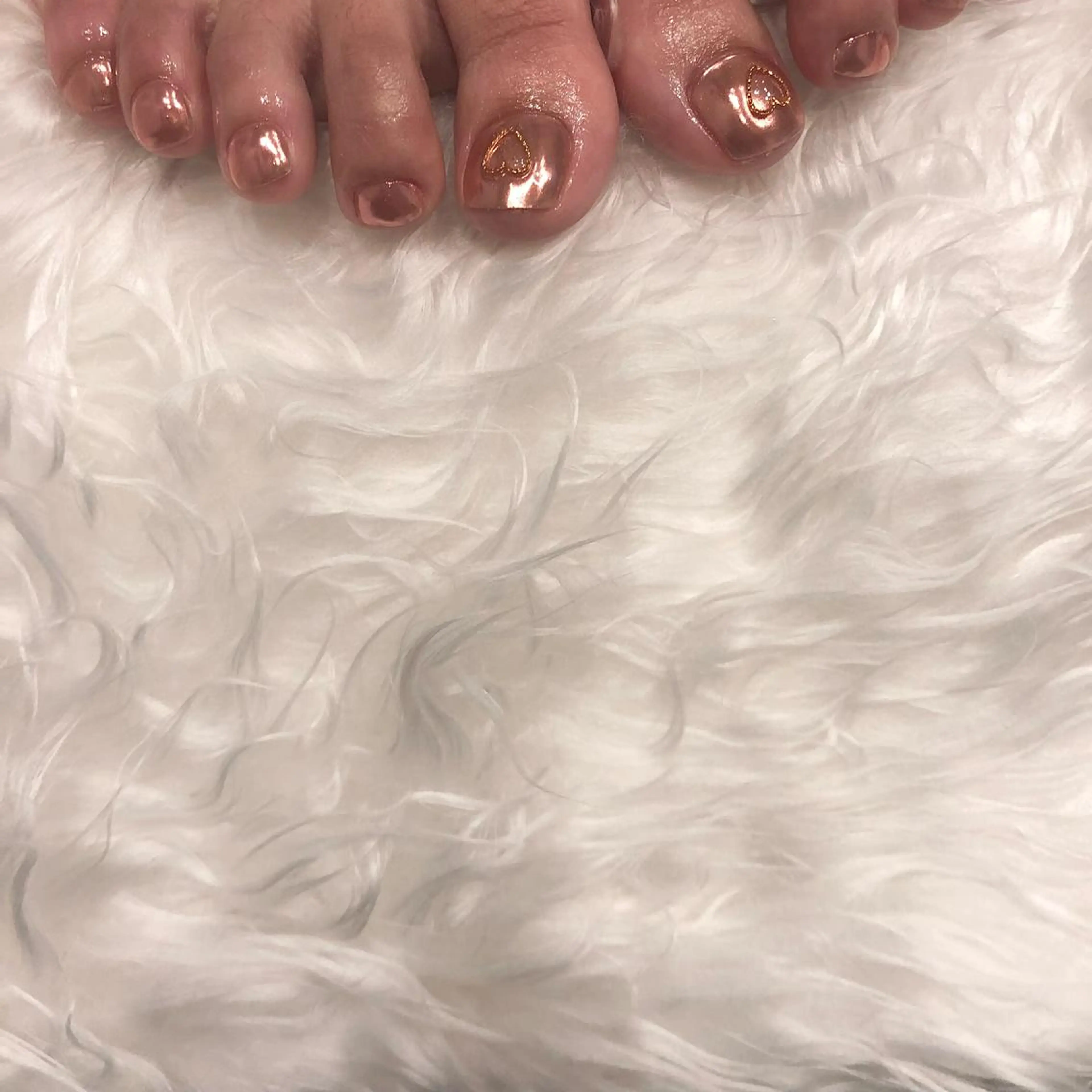 ネイル ミラーネイル フットネイル パラあり！フィルイン 美フォルムのネイルデザイン