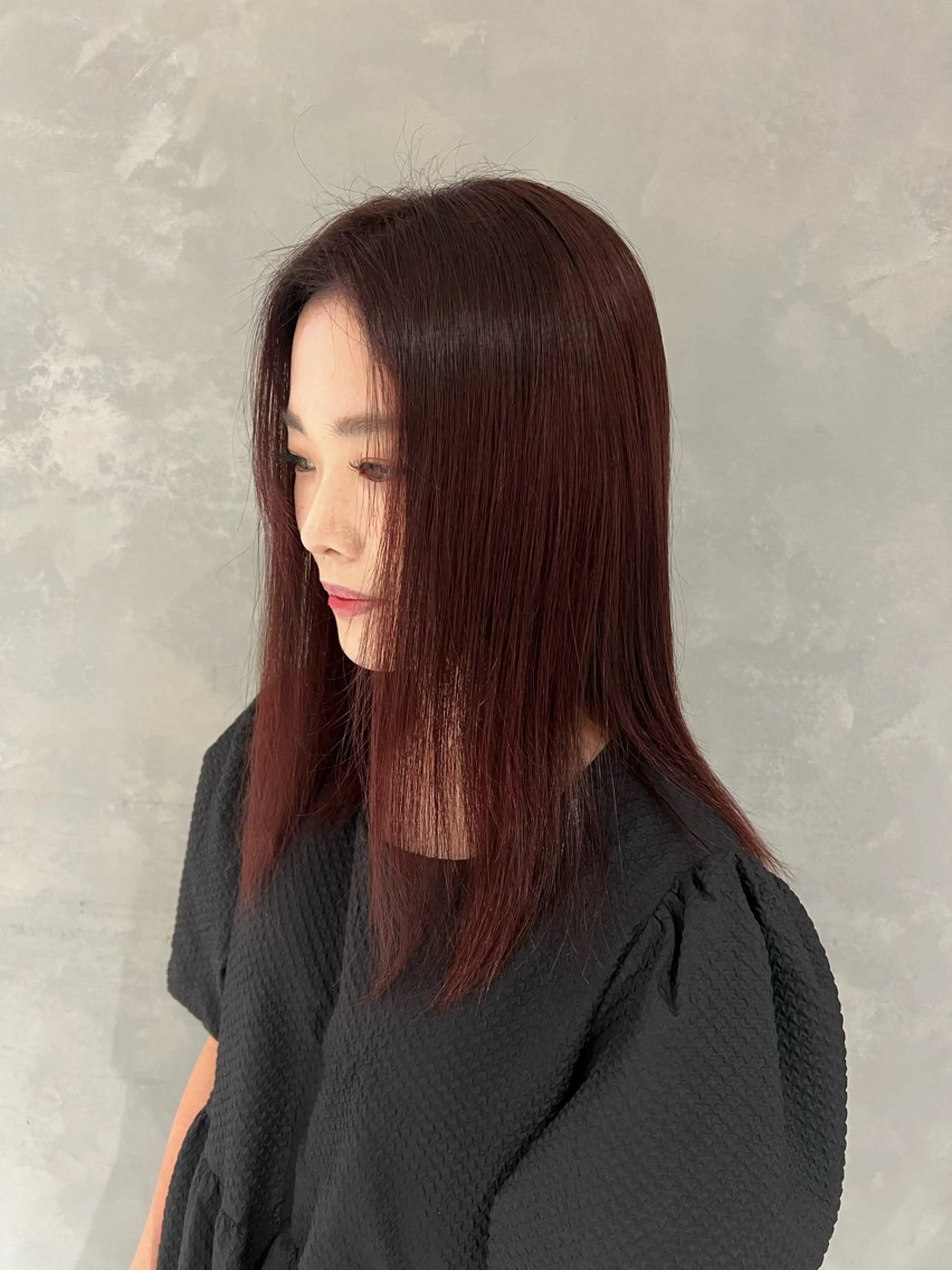 ミディアム ヘアカラー カラー/エクステ 🤍ルナのヘアスタイル