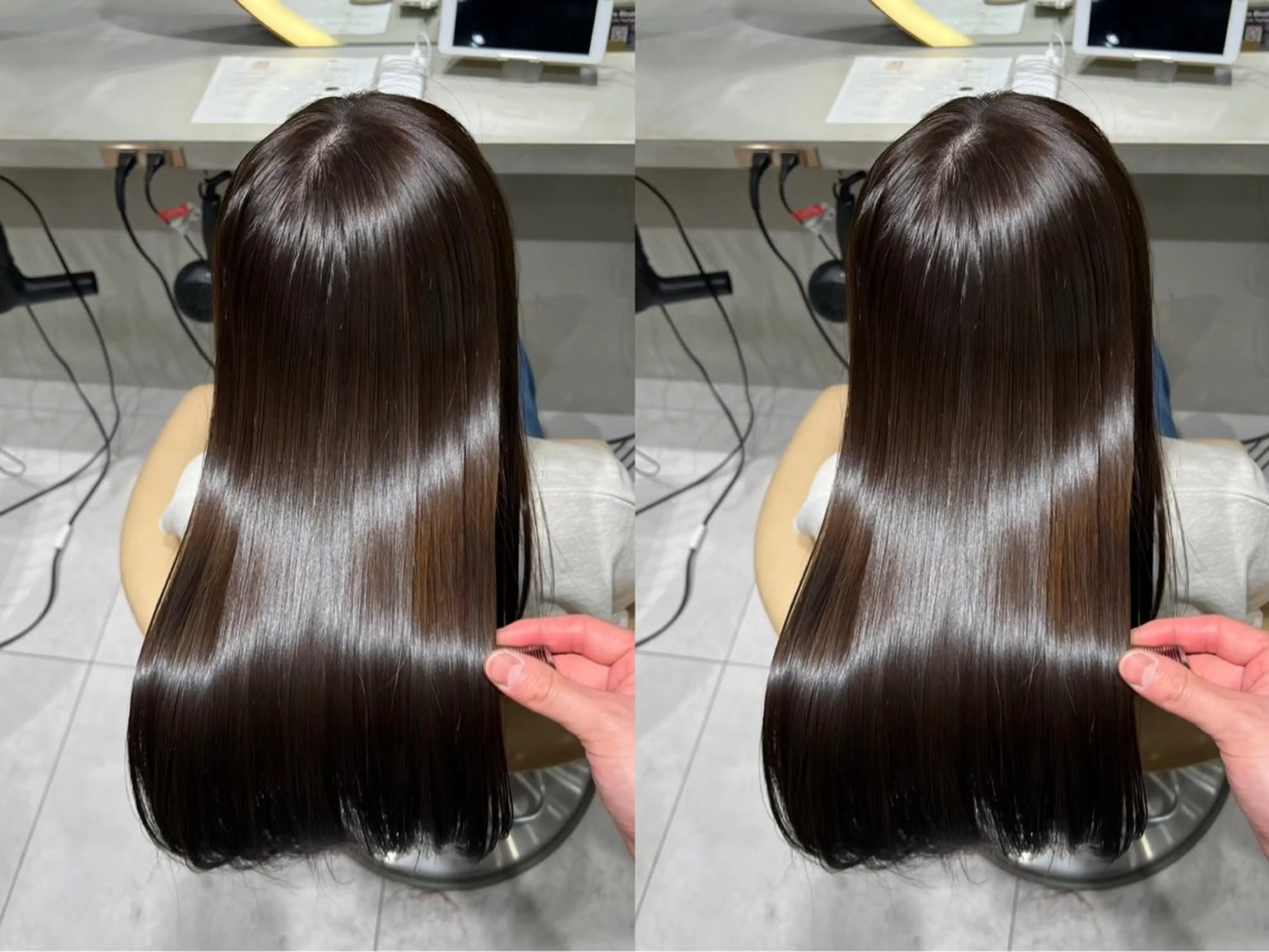 ロング カラー パーマ 髪質改善 縮毛矯正 ストレートパーマ 縮毛矯正 トリートメント 【博多髪質改善】 吉村　清志のヘアスタイル