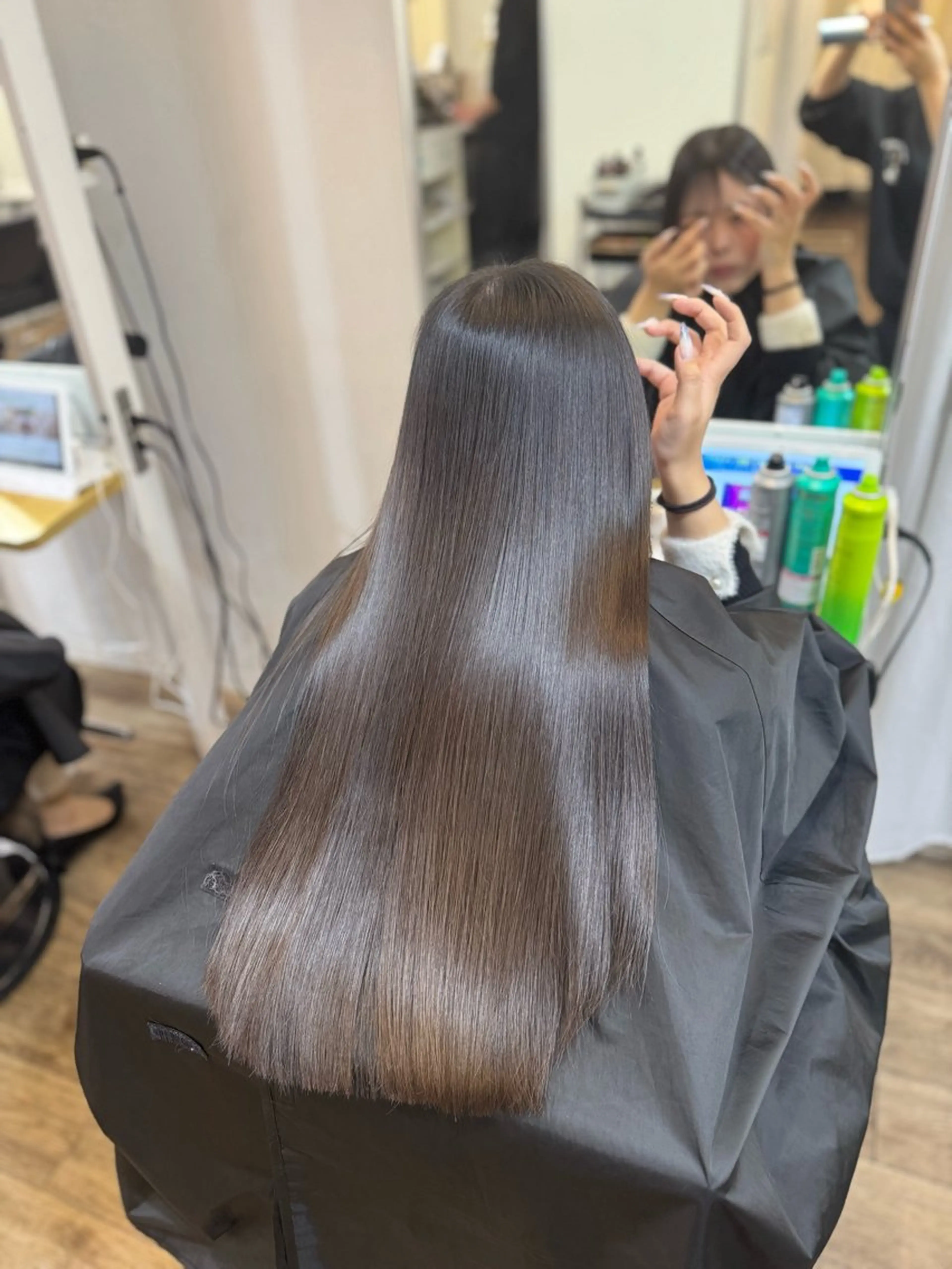 ロング 縮毛矯正 トリートメント 北新地/縮毛矯正 /あやなのヘアスタイル