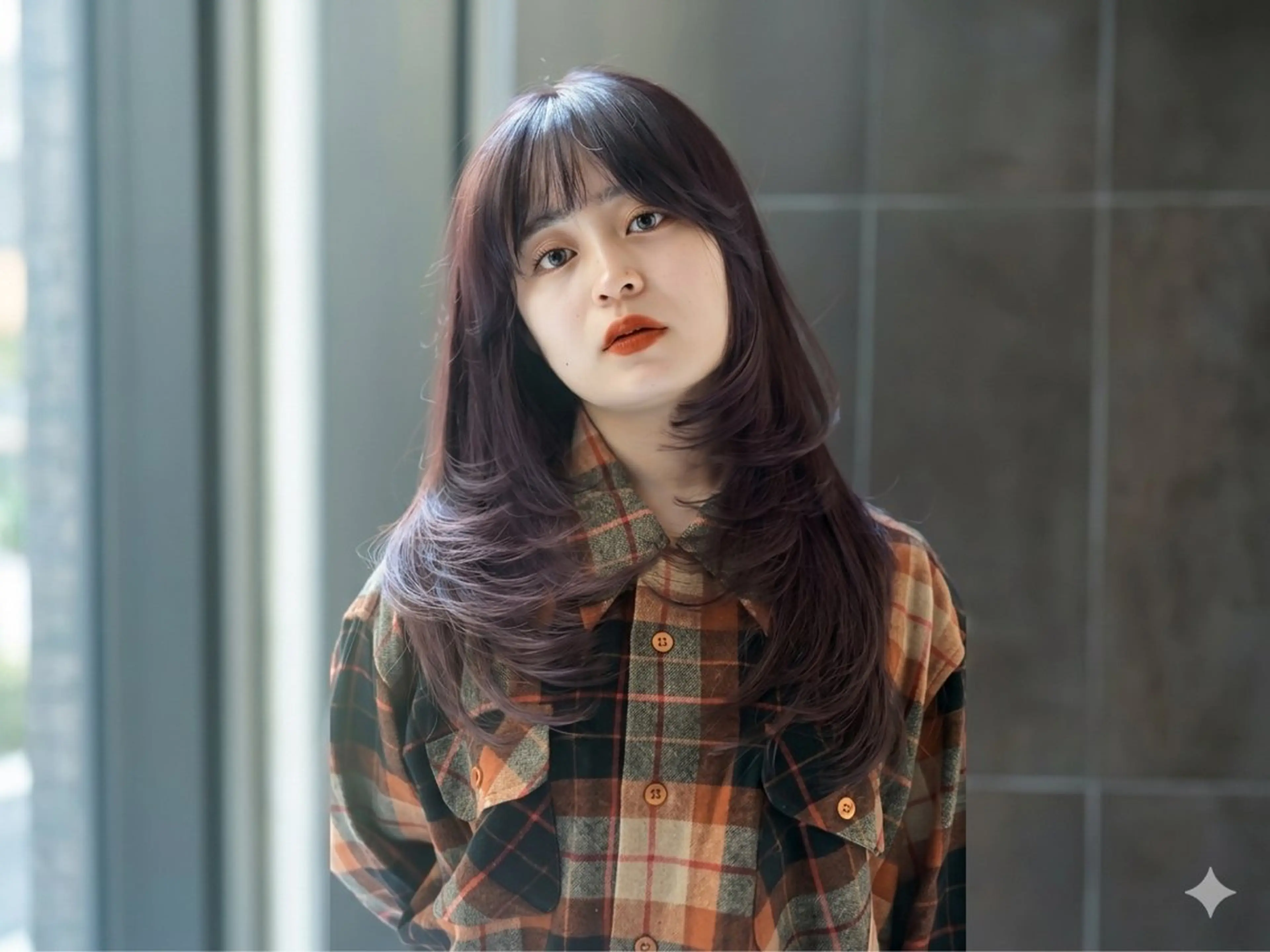 ロング カラー 橋本 ゆりあのヘアスタイル
