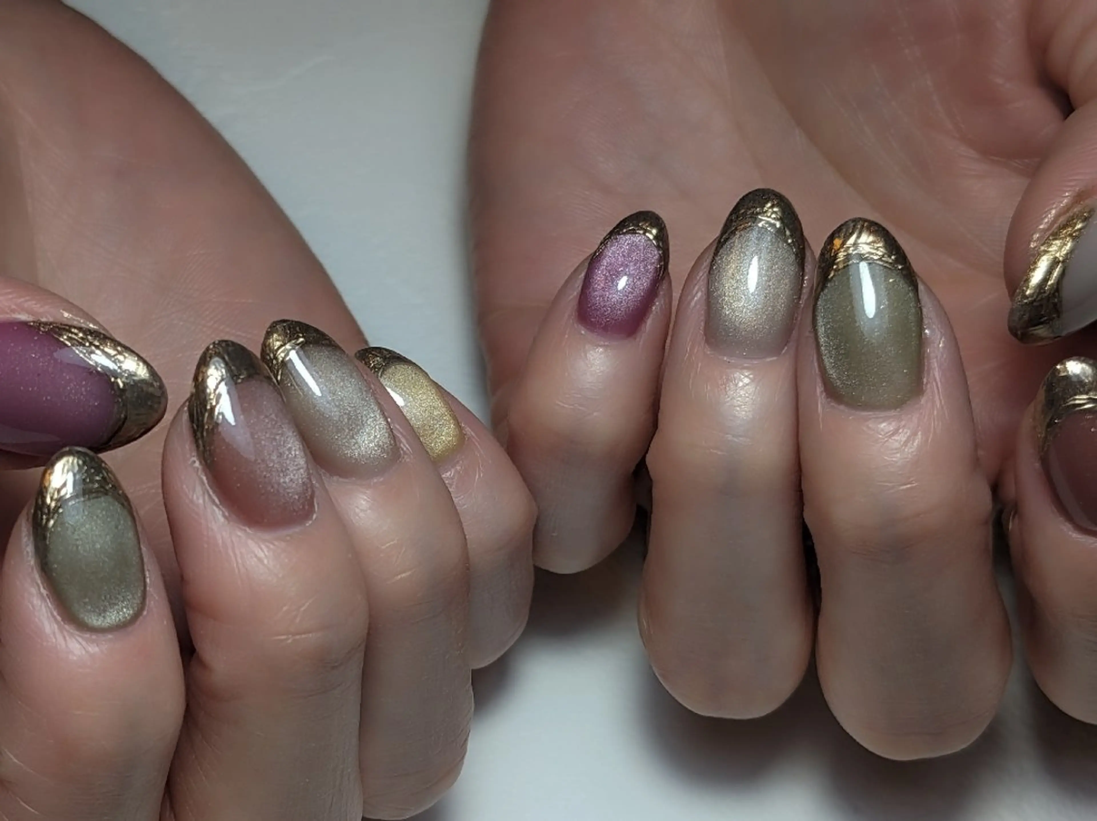 ネイル フレンチネイル マグネットネイル ミラーネイル ハンドネイル LICO(ﾘｺ) ▶ ﾈｲﾗﾘｳﾑ ﾎﾇｱのネイルデザイン