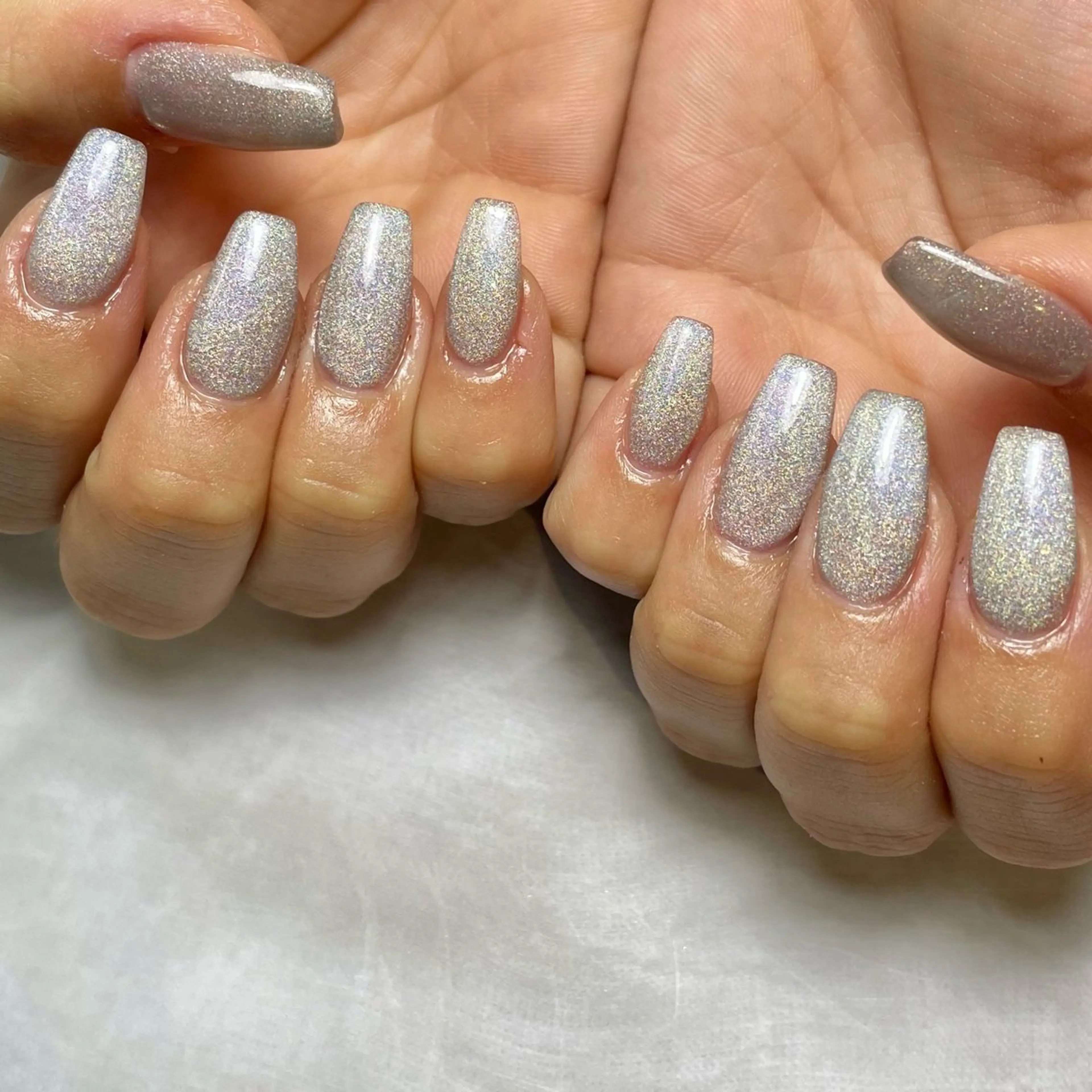 ネイル マグネットネイル マグネットワンカラー ワンカラーネイル ハンドネイル Reflection marikoのネイルデザイン