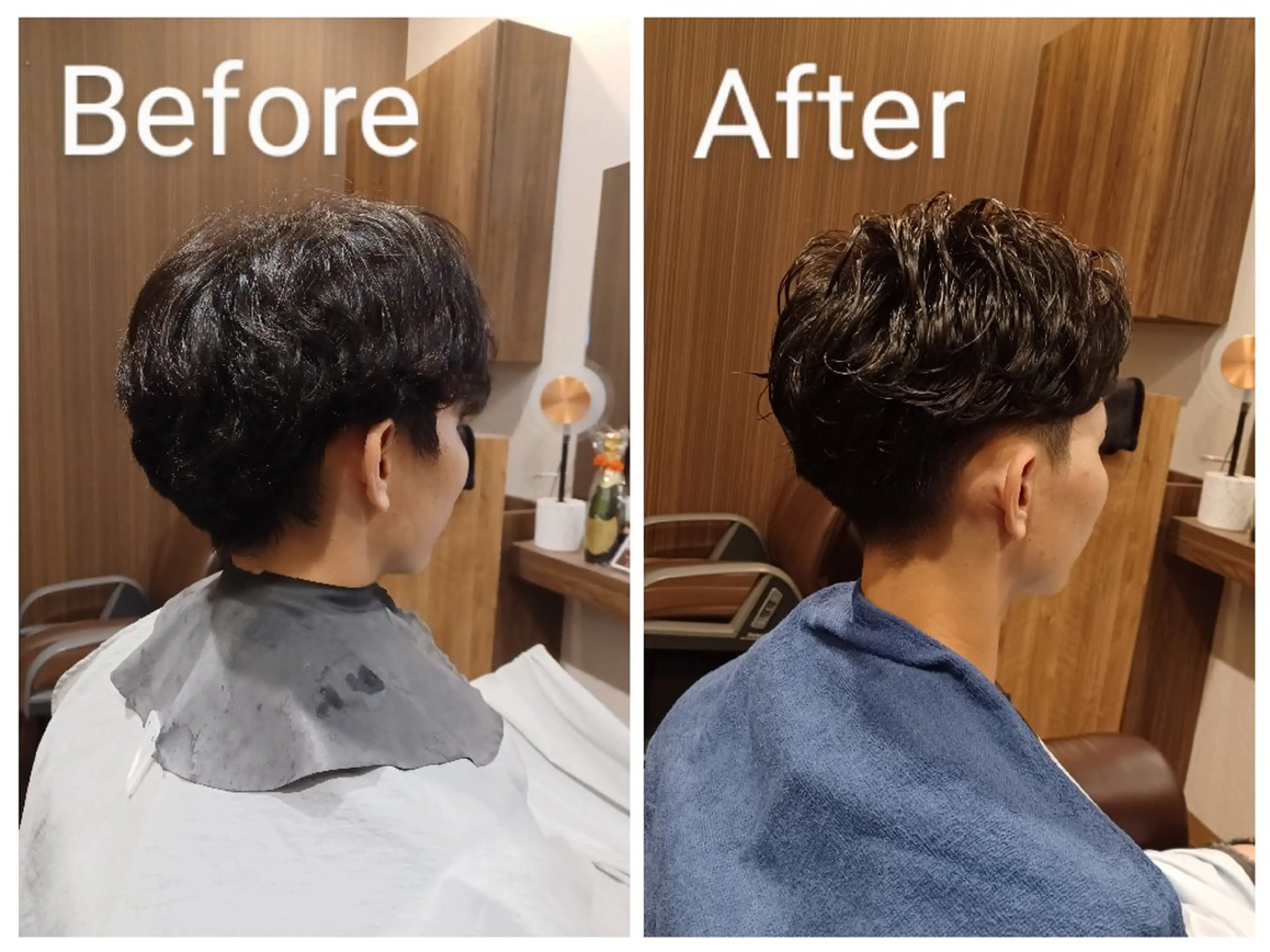 メンズ ミディアム BARBERSTAG 上拂恭平のヘアスタイル