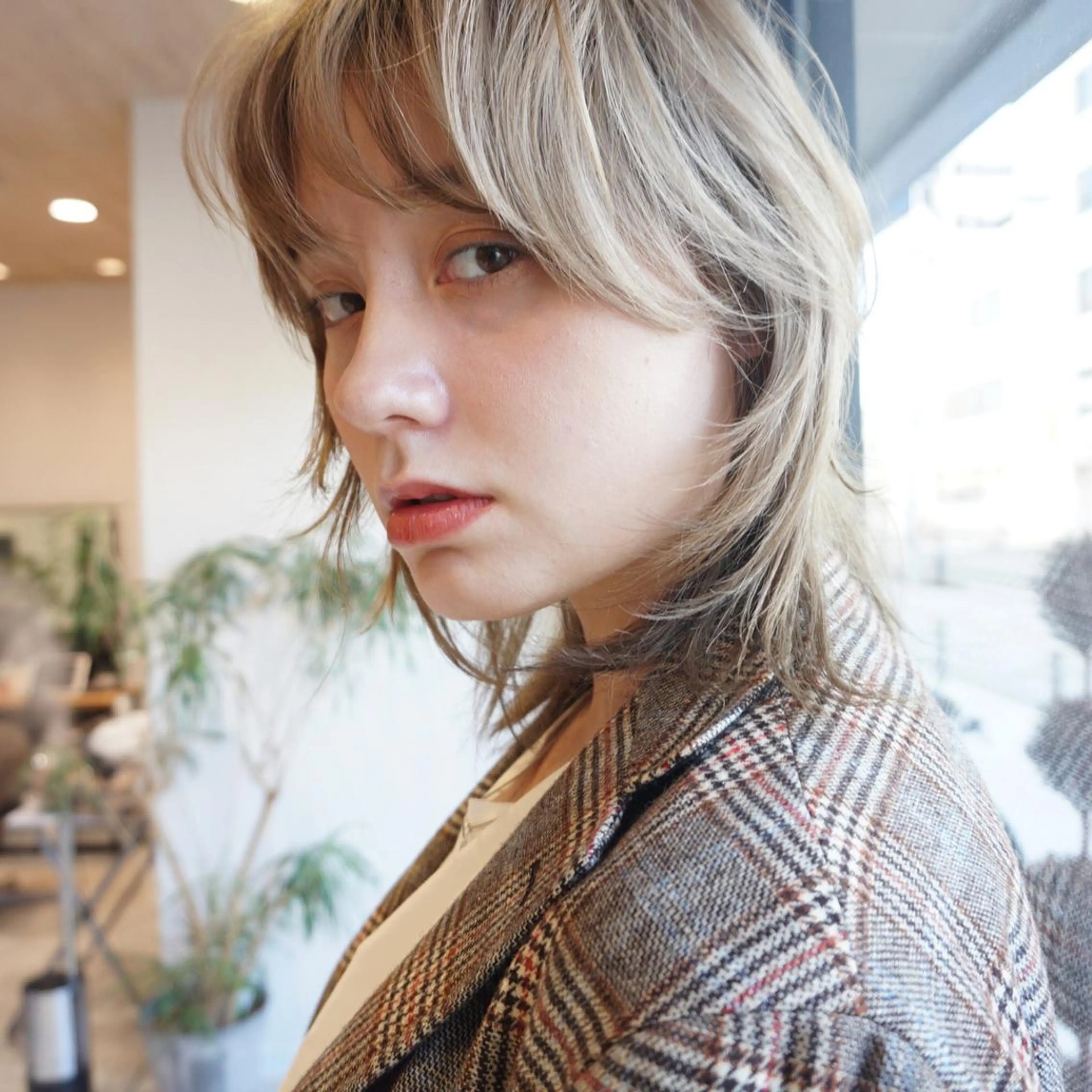 ショート カラー ショートヘア ウルフカット カット ヘアカラー 似合わせ レイヤー須川のヘアスタイル