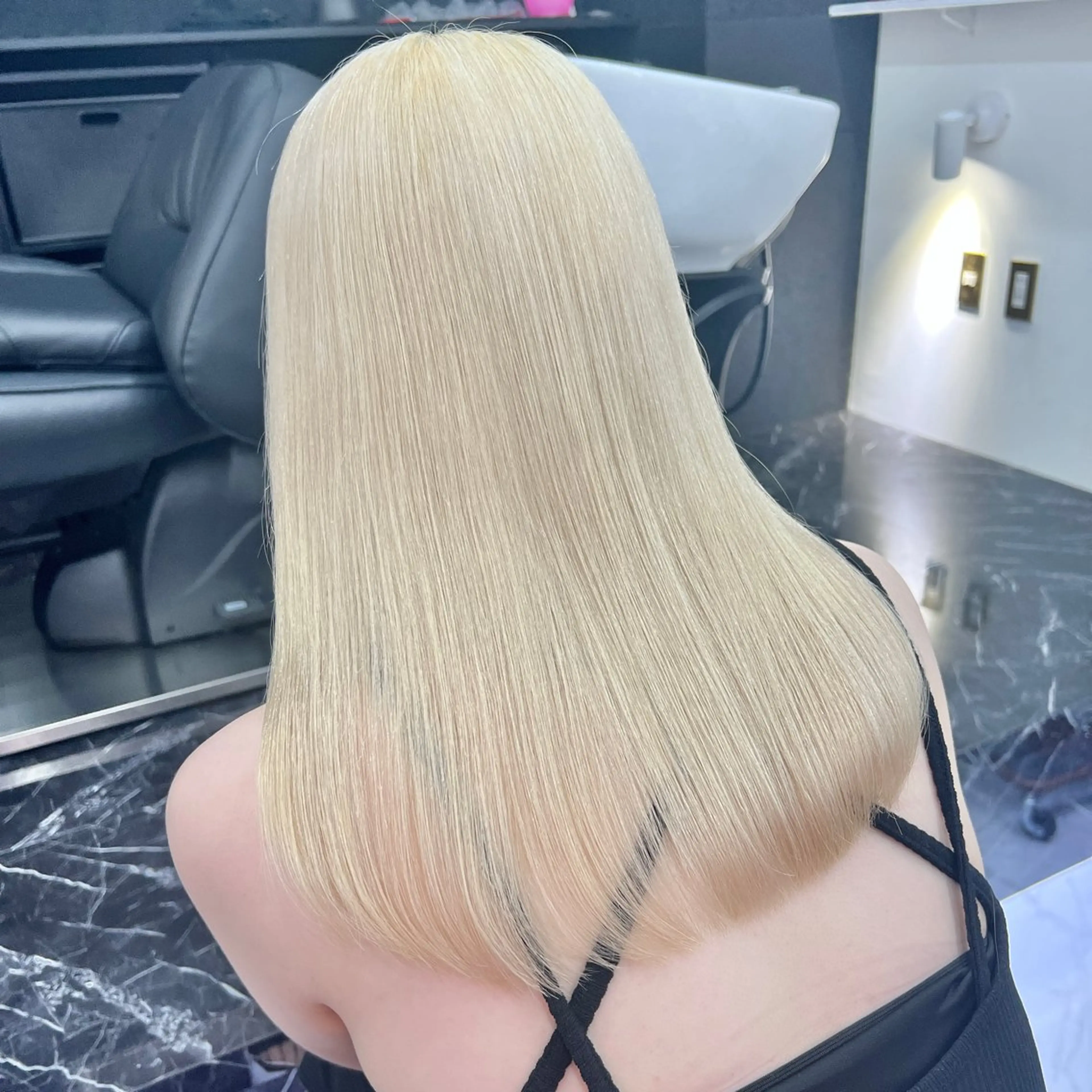 セミロング カラー ブリーチ 透明感カラー ケアブリーチ×ハイト ーン専門/SHOTAのヘアスタイル