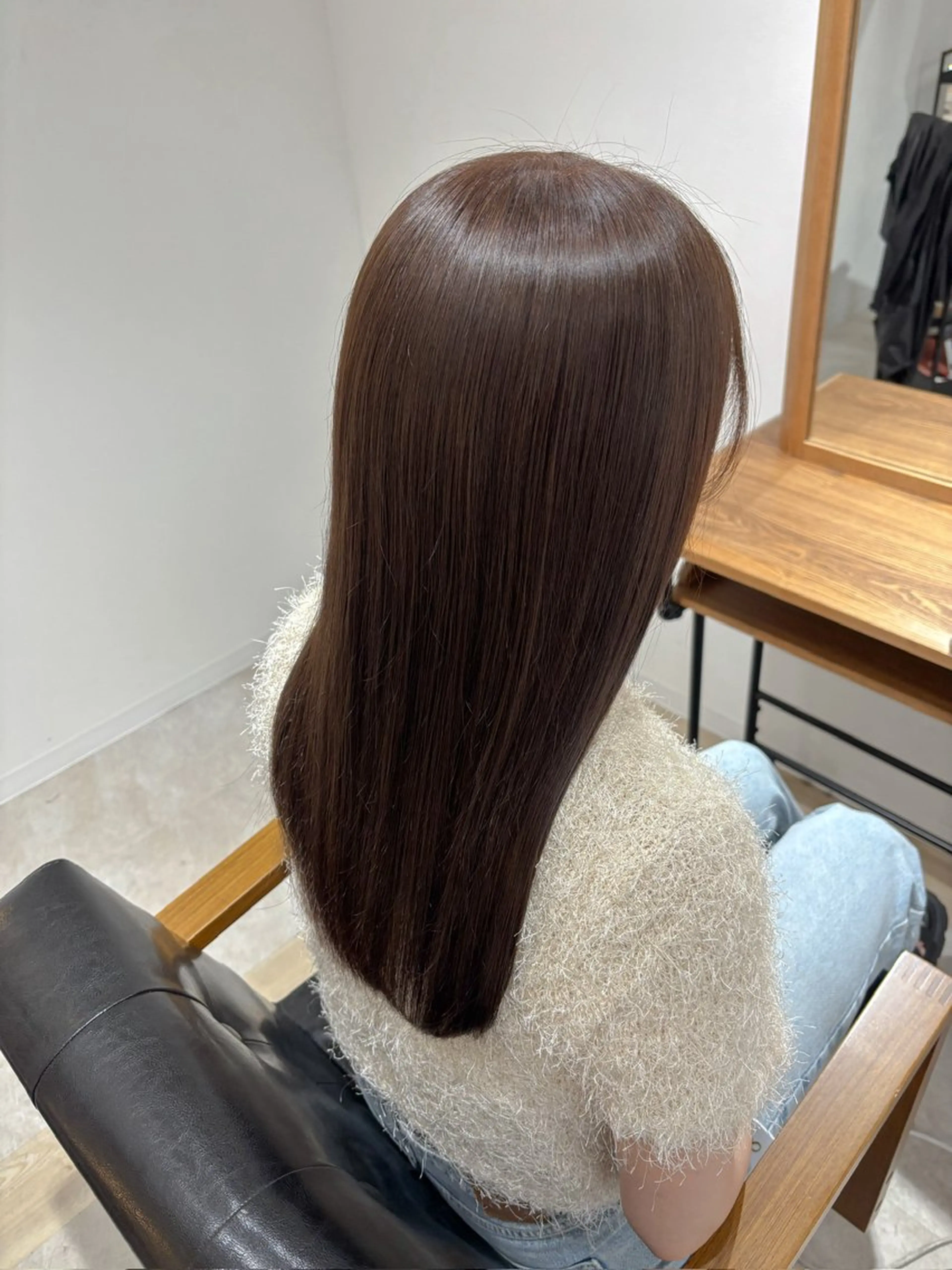 ロング アッシュ アッシュグレー アッシュグレージュ 倉敷サロンドクロエ ꕀ井上恋夢ꕀのヘアスタイル