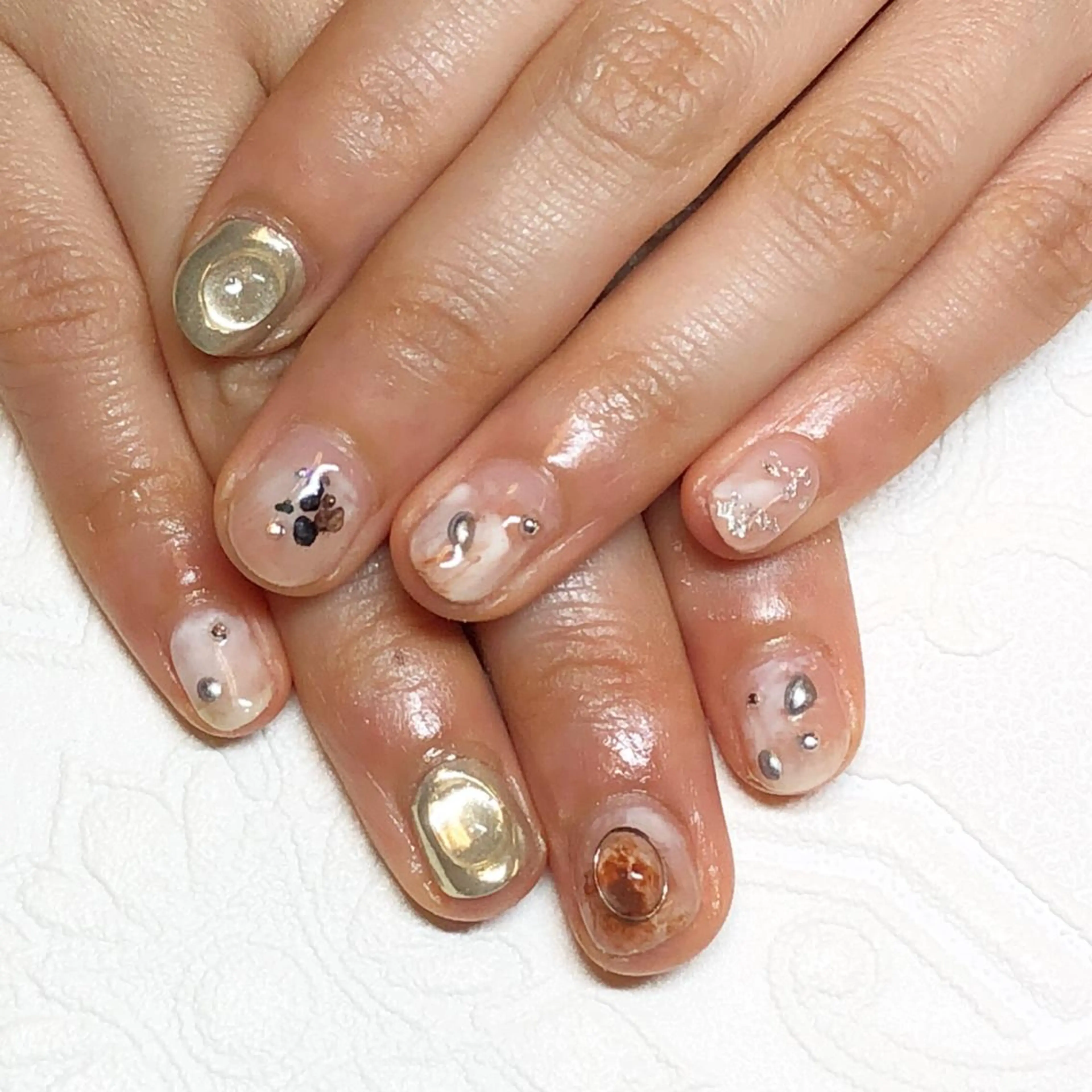ネイル カジュアル ジェルネイル ニュアンスネイル KIREIE NAILSのネイルデザイン