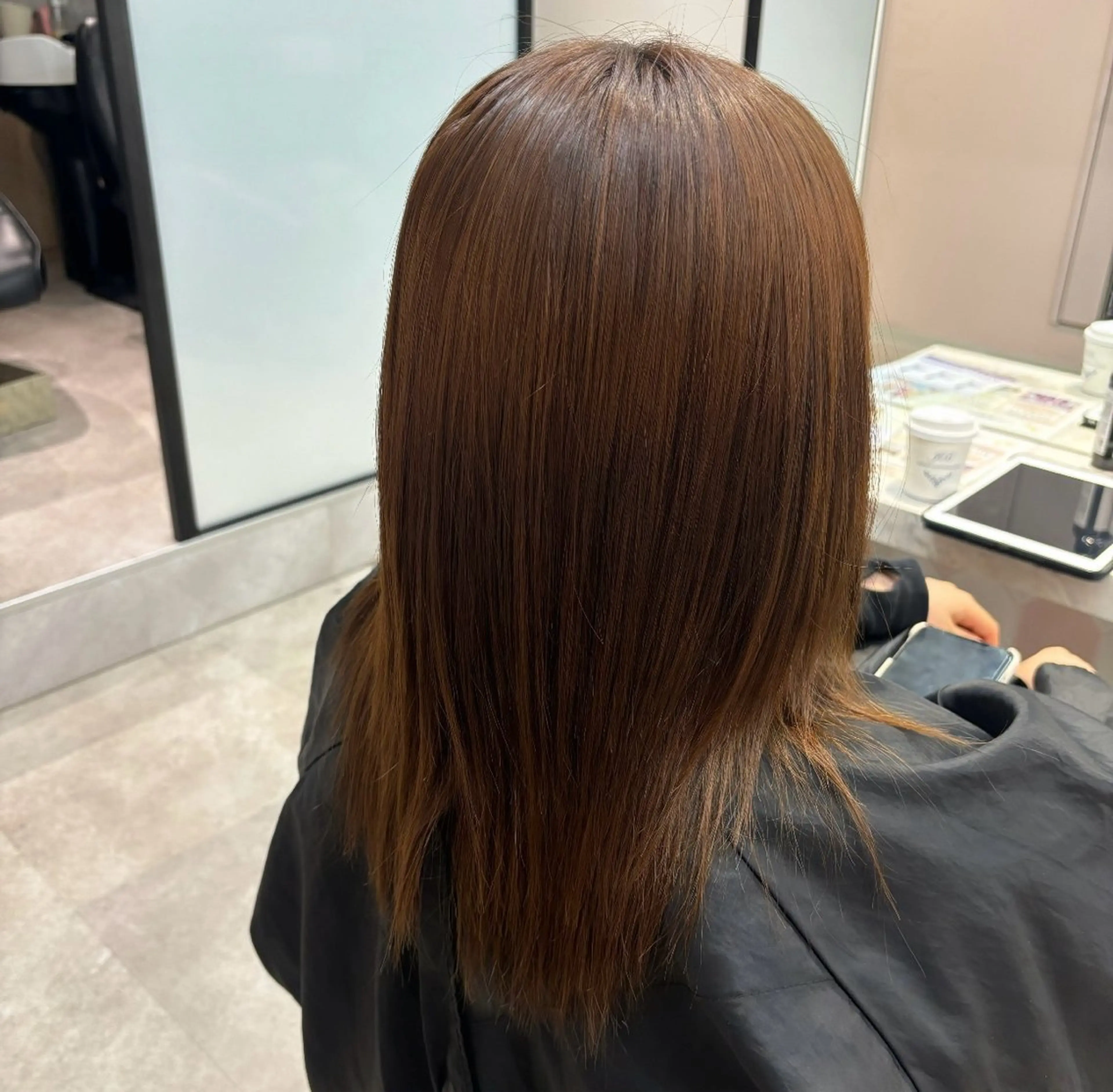 セミロング カラー ベージュカラー トリートメント 🦋透明感艶カラー 🫧/Yuu🦋のヘアスタイル