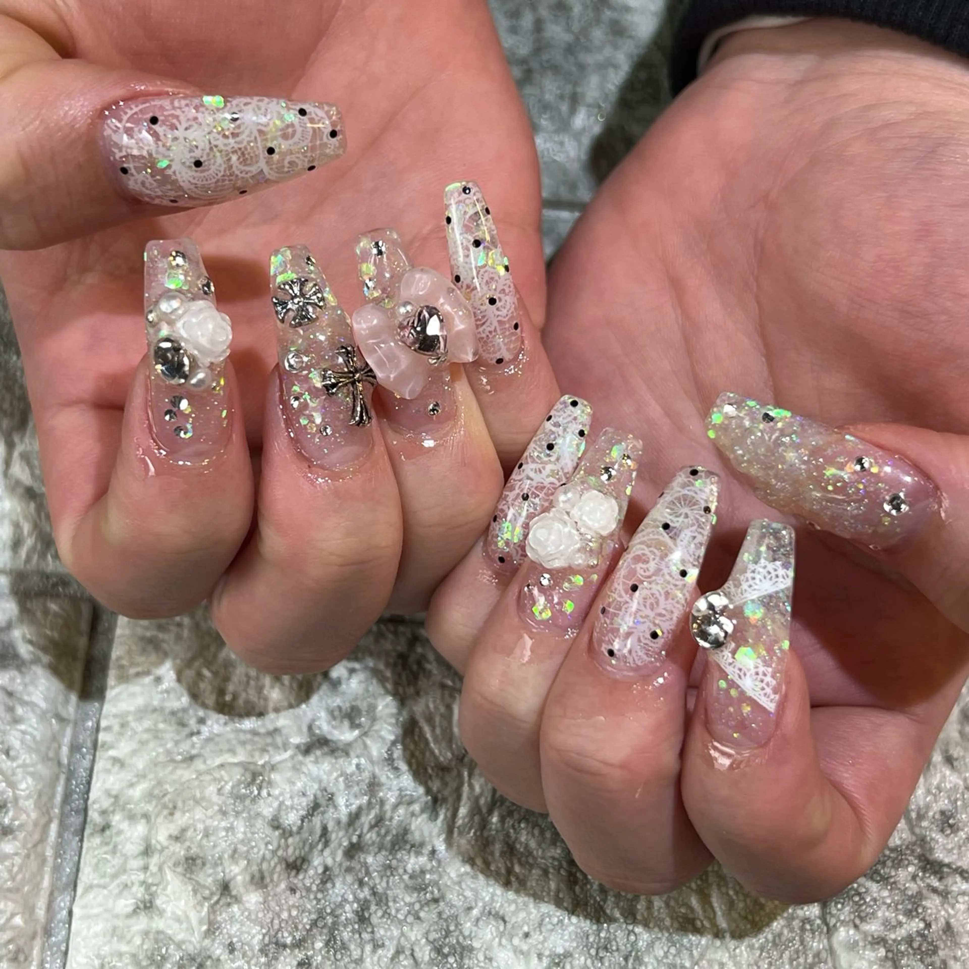 ネイル ハンドネイル アクリルスカルプ𓆈 RounGe町田店のネイルデザイン