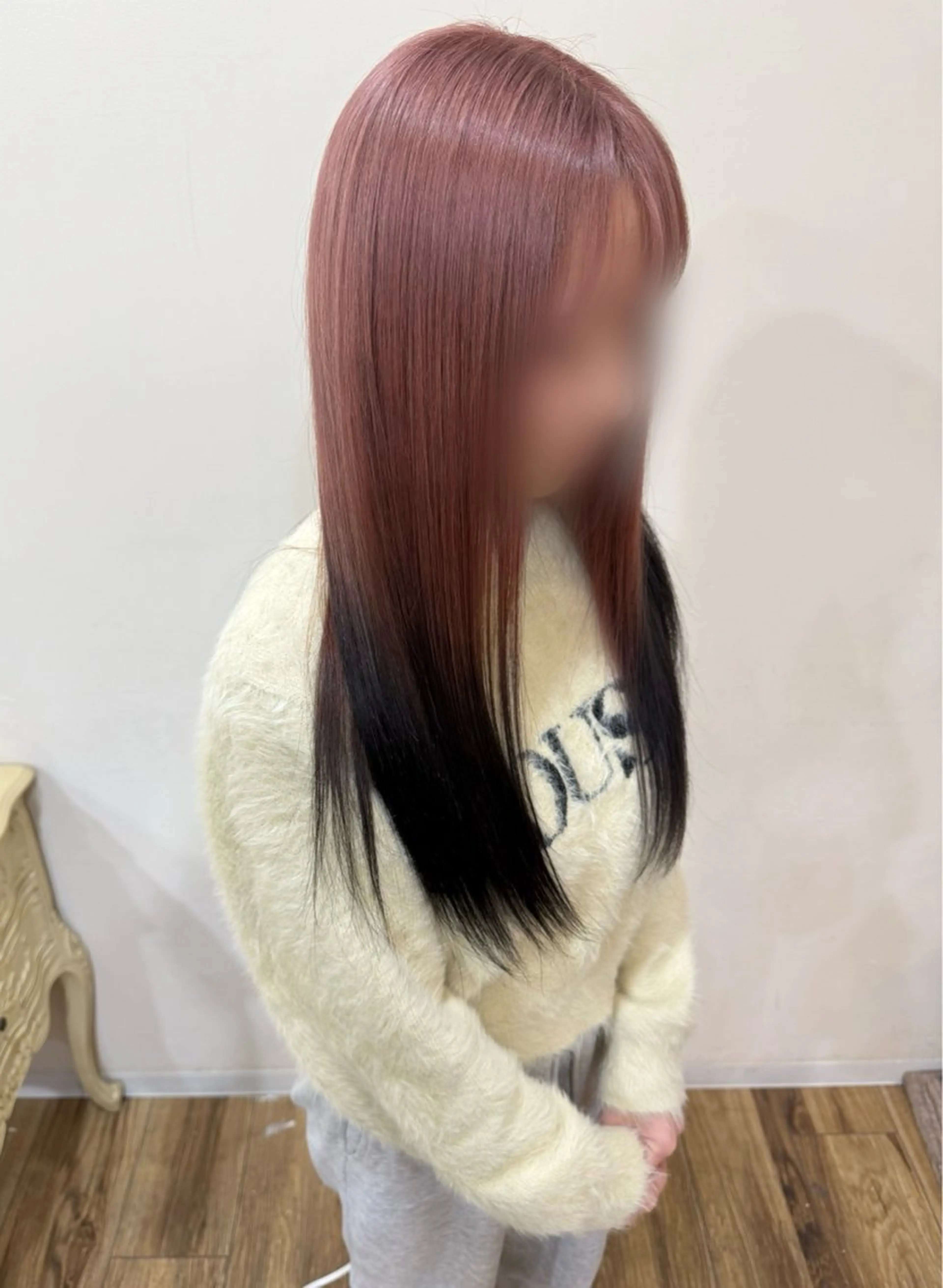 カラー 黒髪 ピンクカラー ヘアカラー 大河内滉生 /オリーブカラー🫒のヘアスタイル